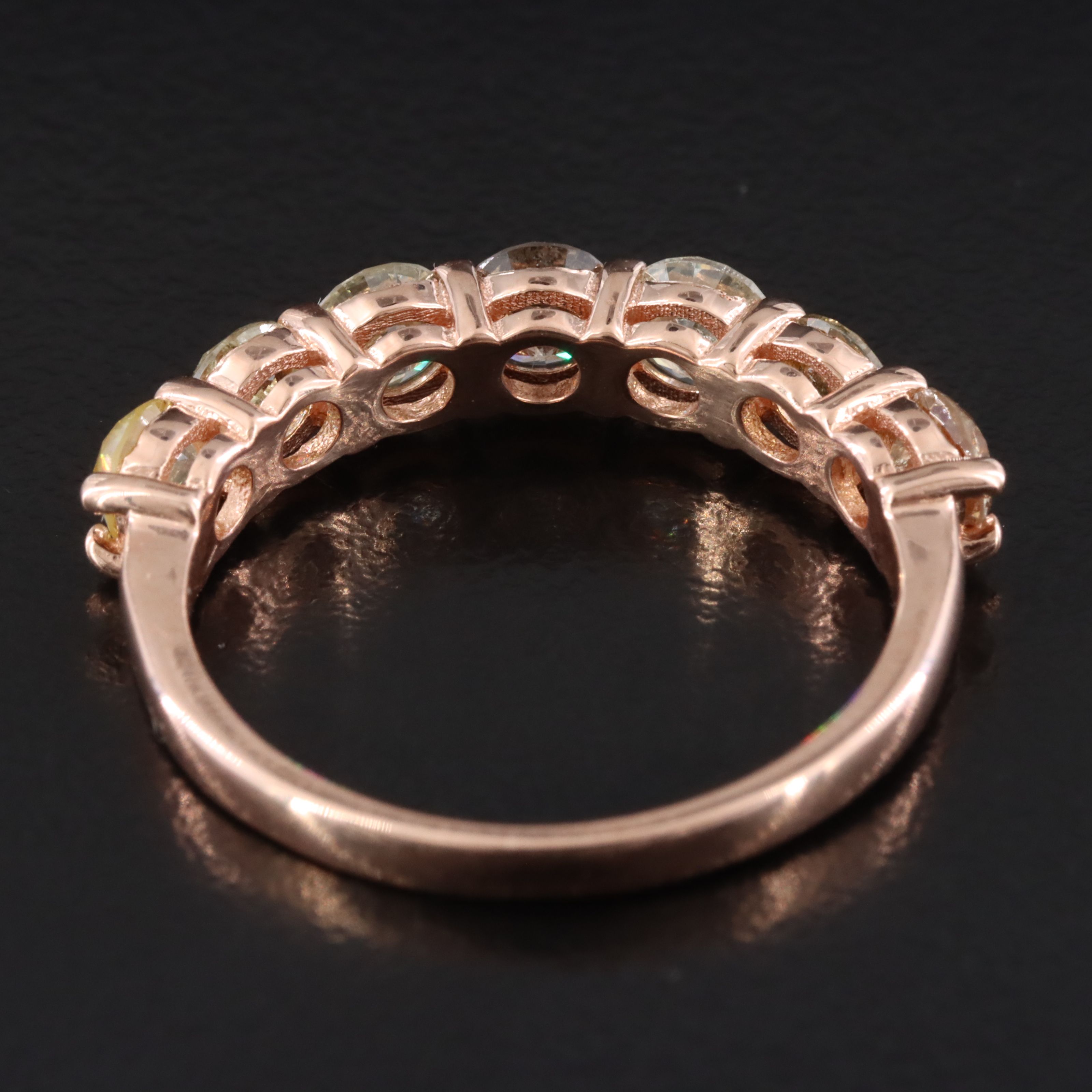 14K Rose Gold 2.21 CTW Diamond Ring with IGI Jewelry Report