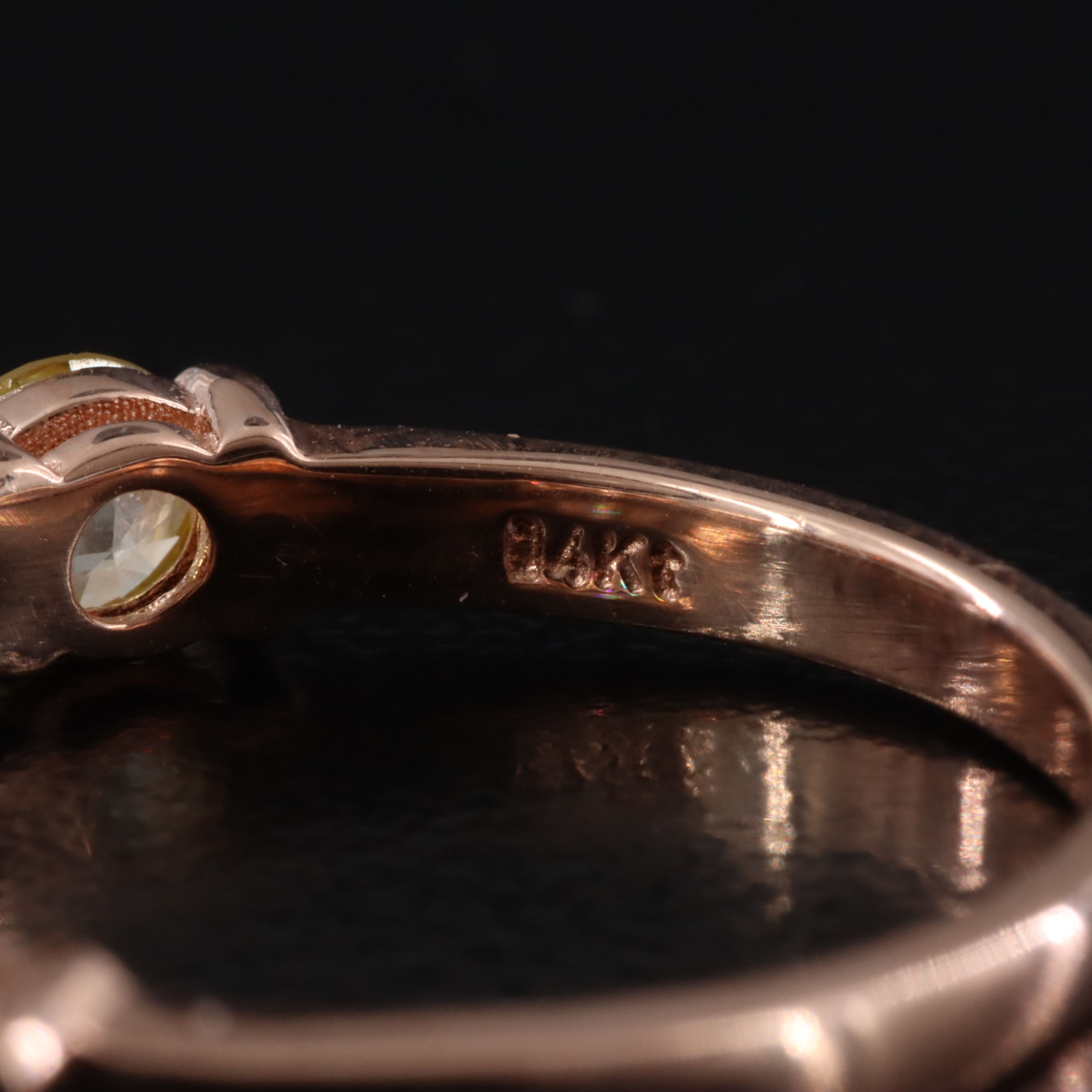 14K Rose Gold 2.21 CTW Diamond Ring with IGI Jewelry Report