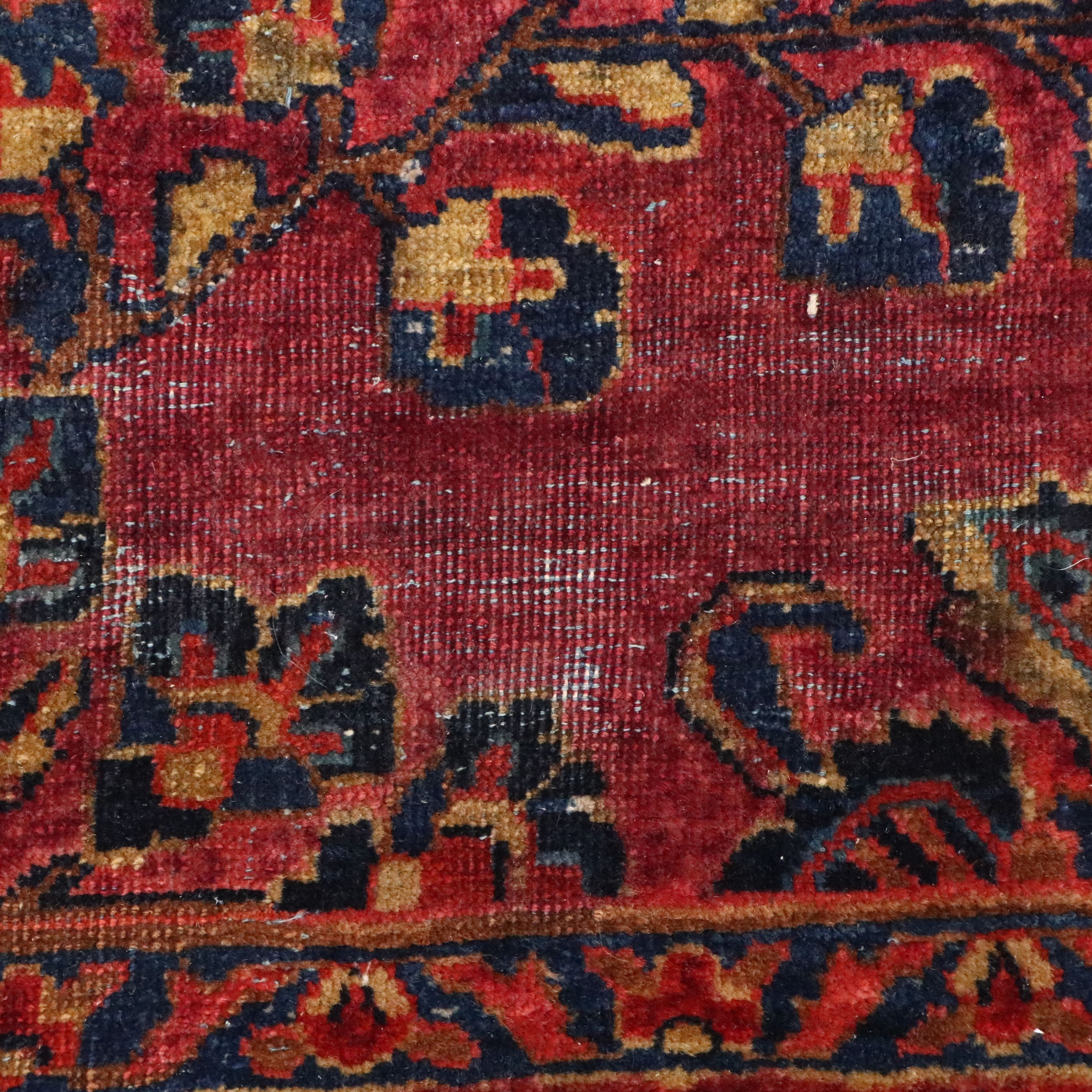 11'9 x 16'8 Hand-Knotted Persian Sarouk Room-Sized Rug