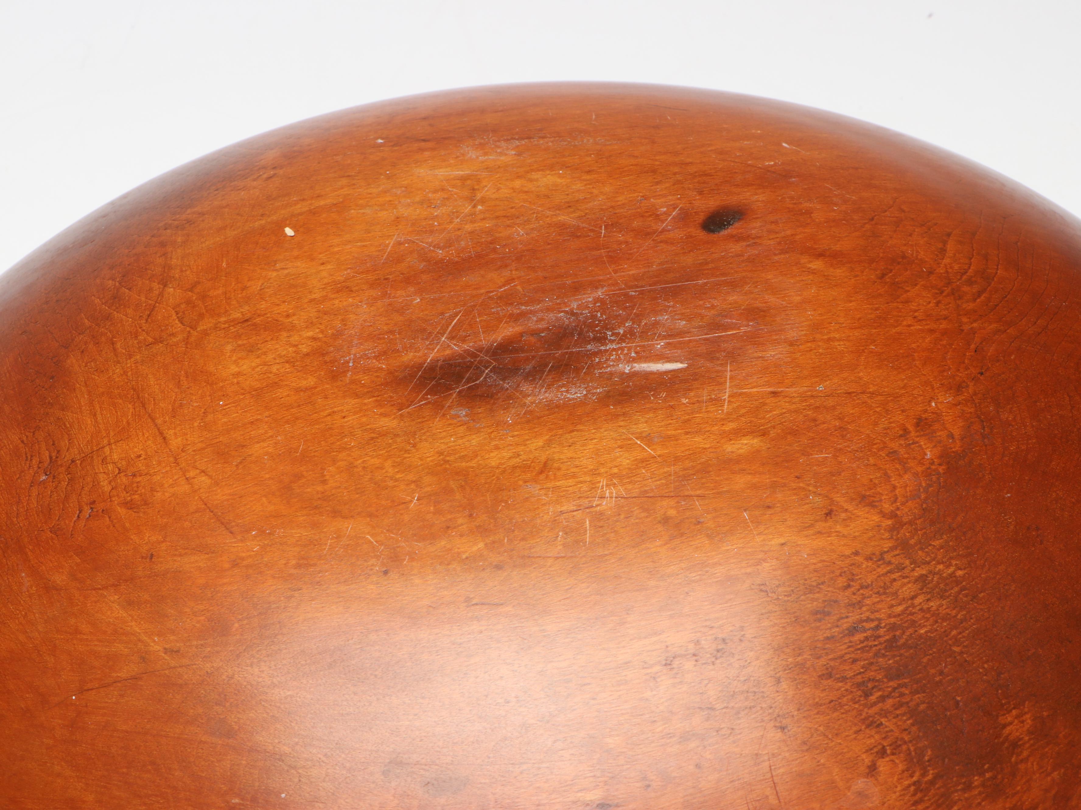 Mid Century Modern Turned Wood Bowls and Fruit