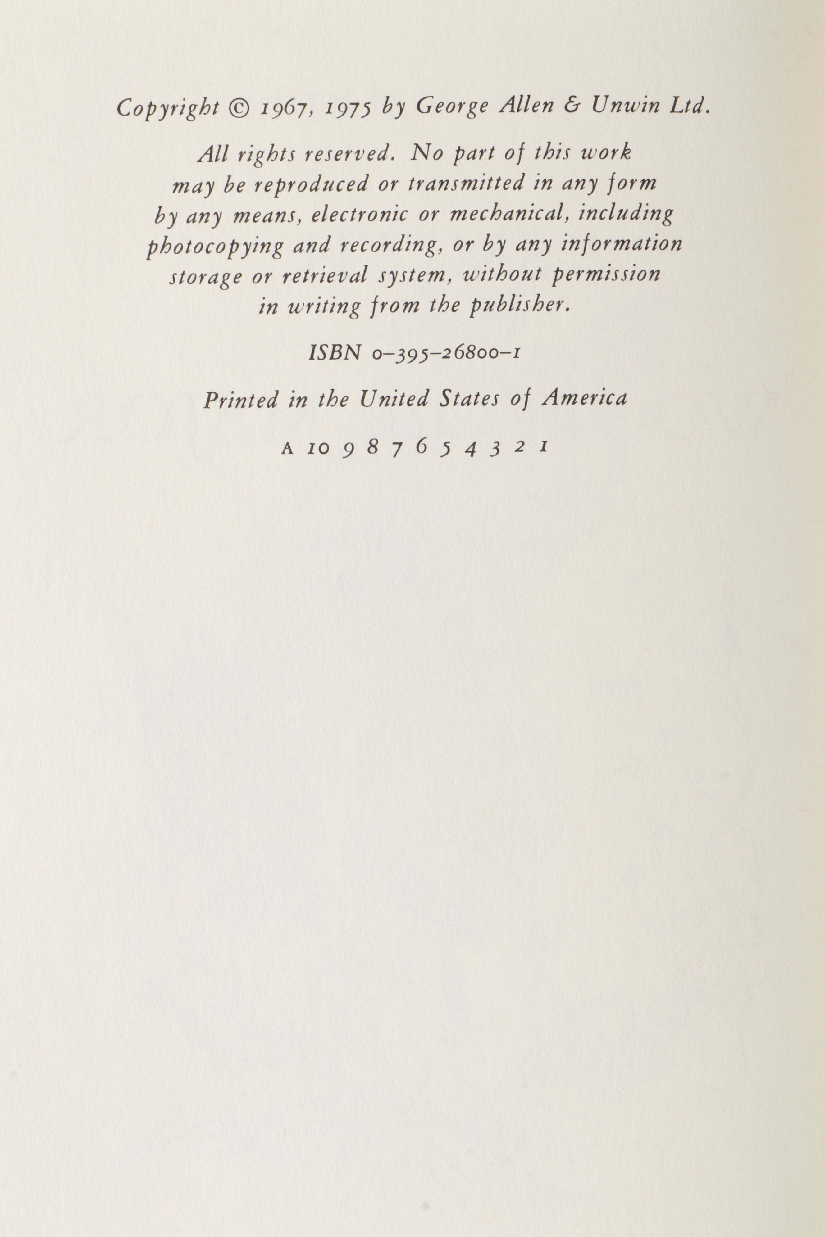 First Edition Thus "Smith of Wootton Major" by J. R. R. Tolkien, 1978