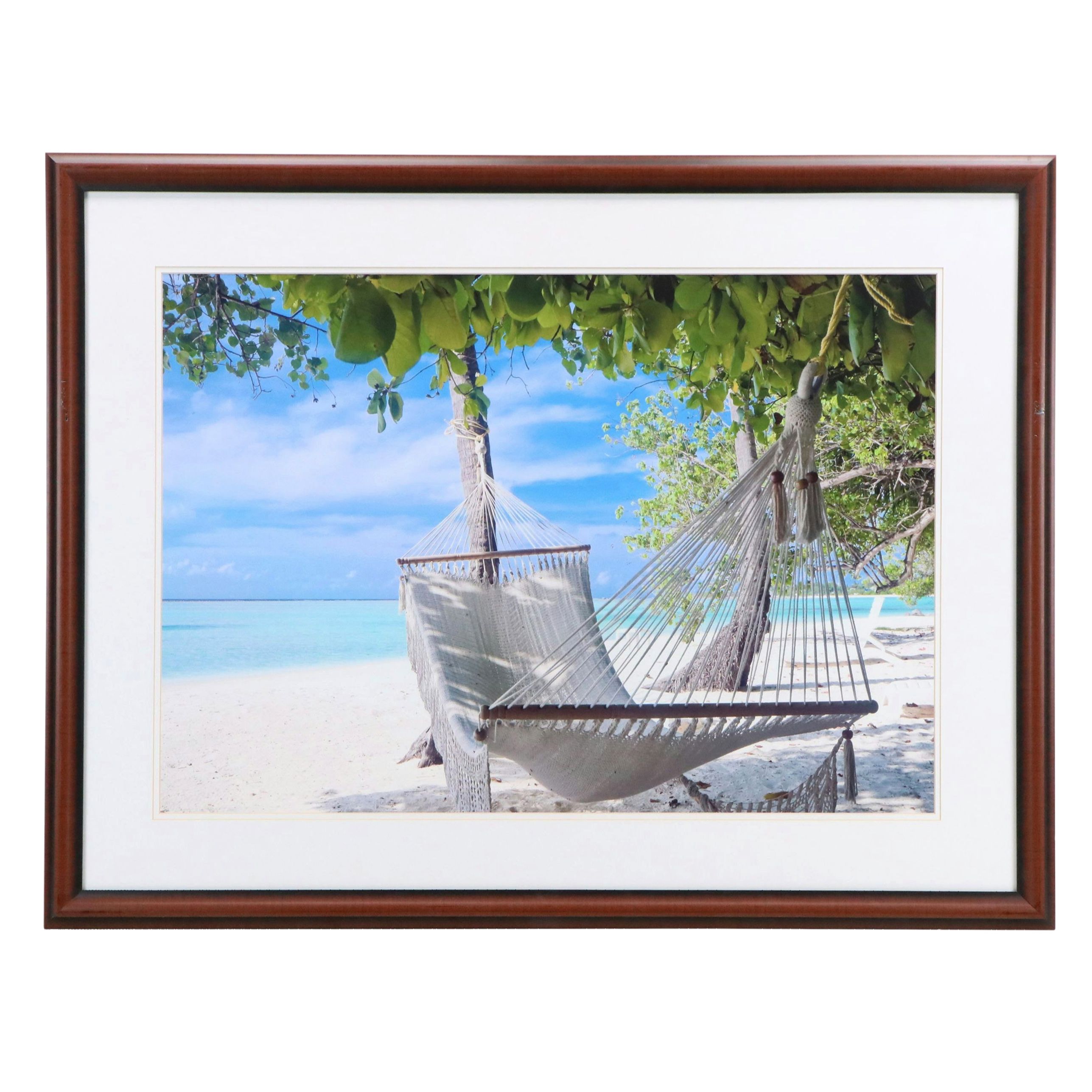 Coastal Getaway Scene Giclée Stock Image