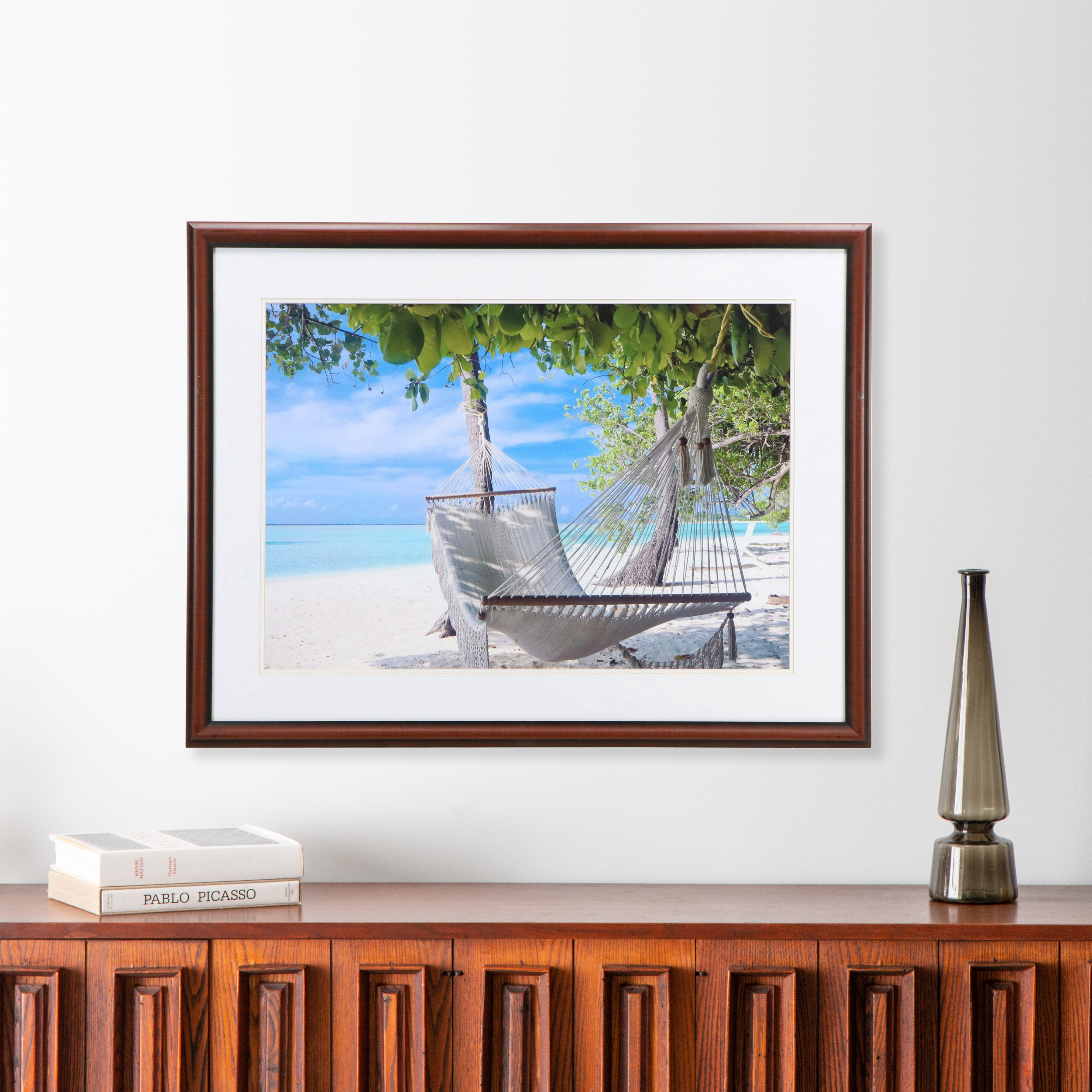 Coastal Getaway Scene Giclée Stock Image