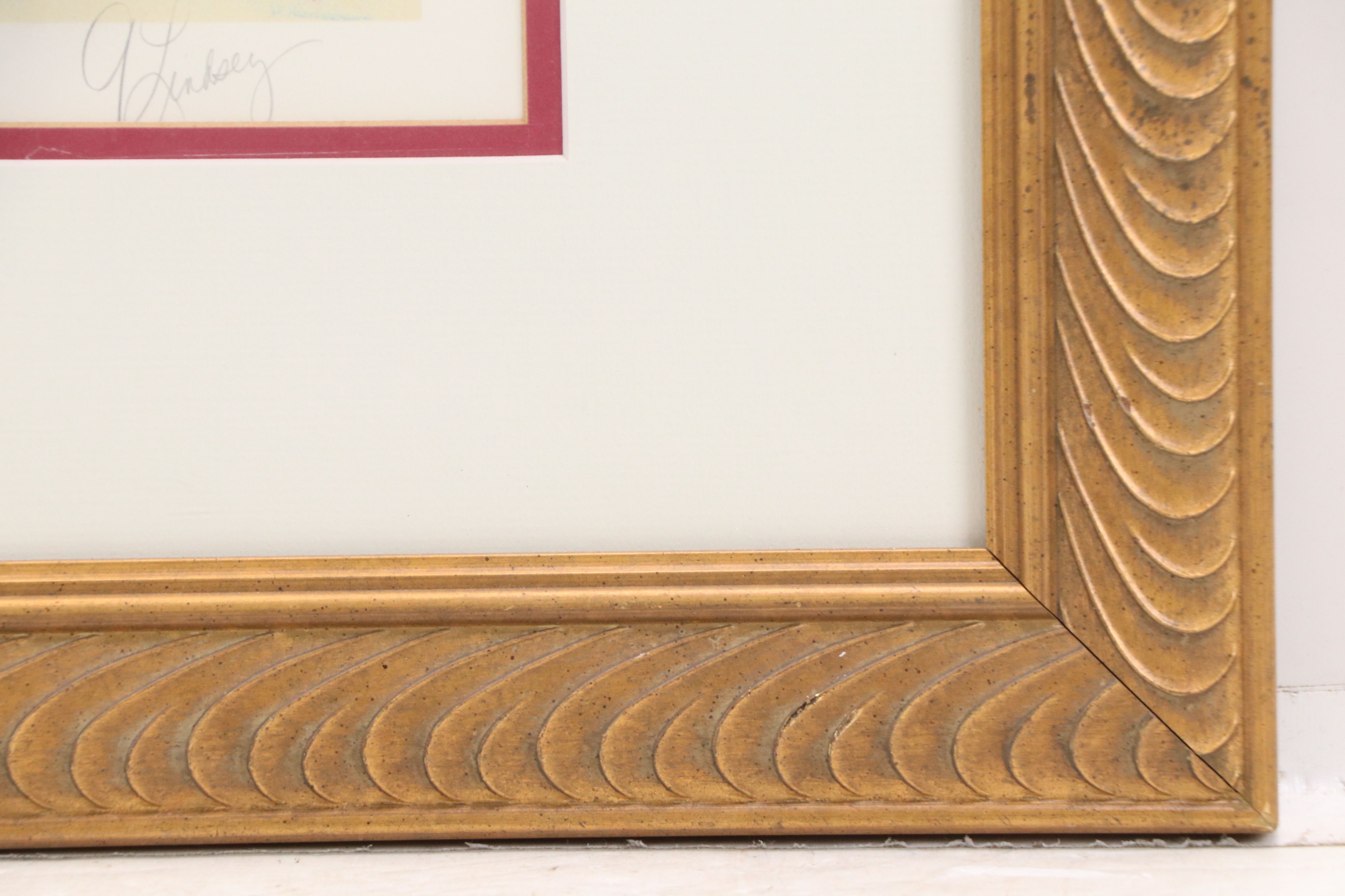 G. Lindsey Floral Still Life Digital Print with Screenprinted Accents