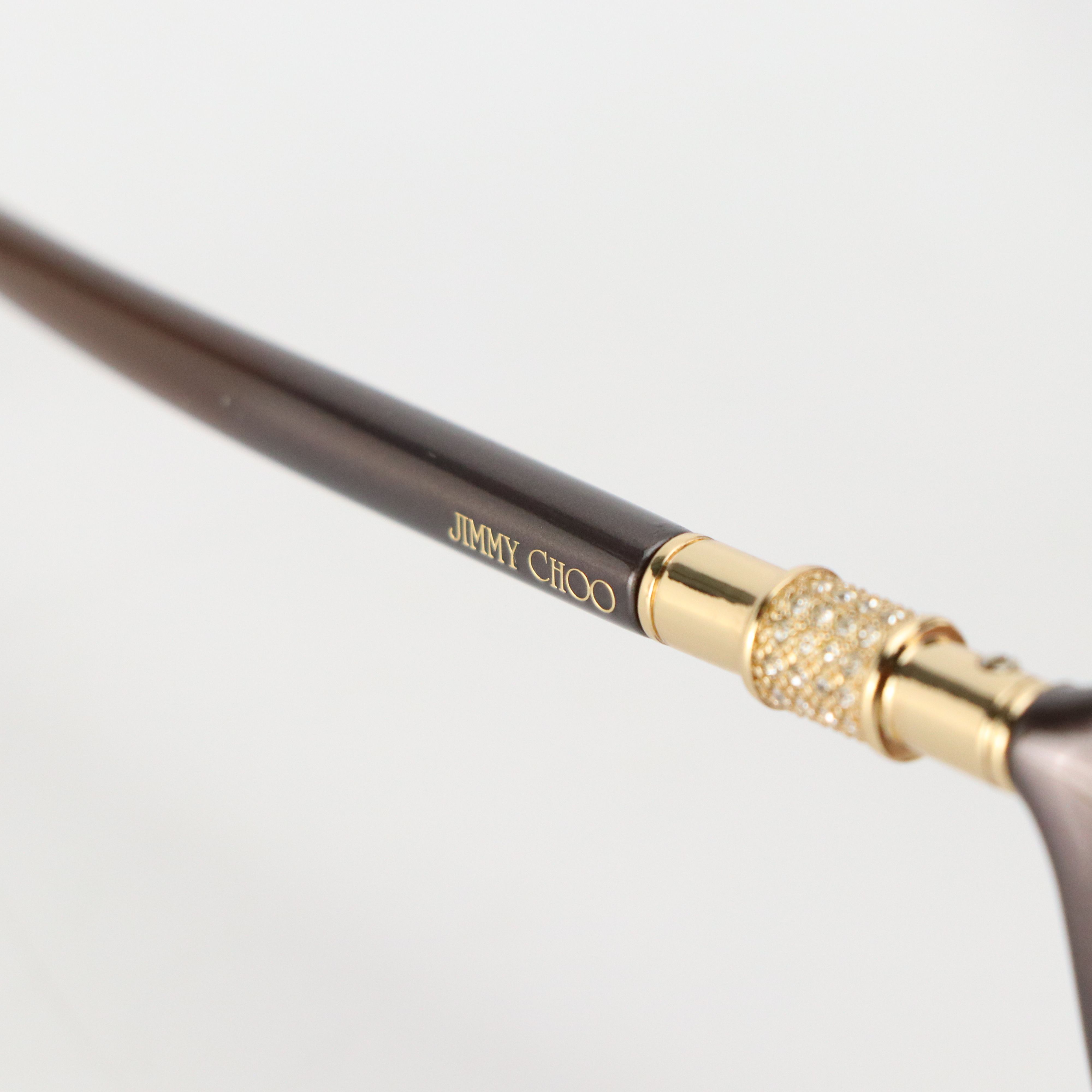 Jimmy Choo Marine/S APKJD Brown Round Sunglasses