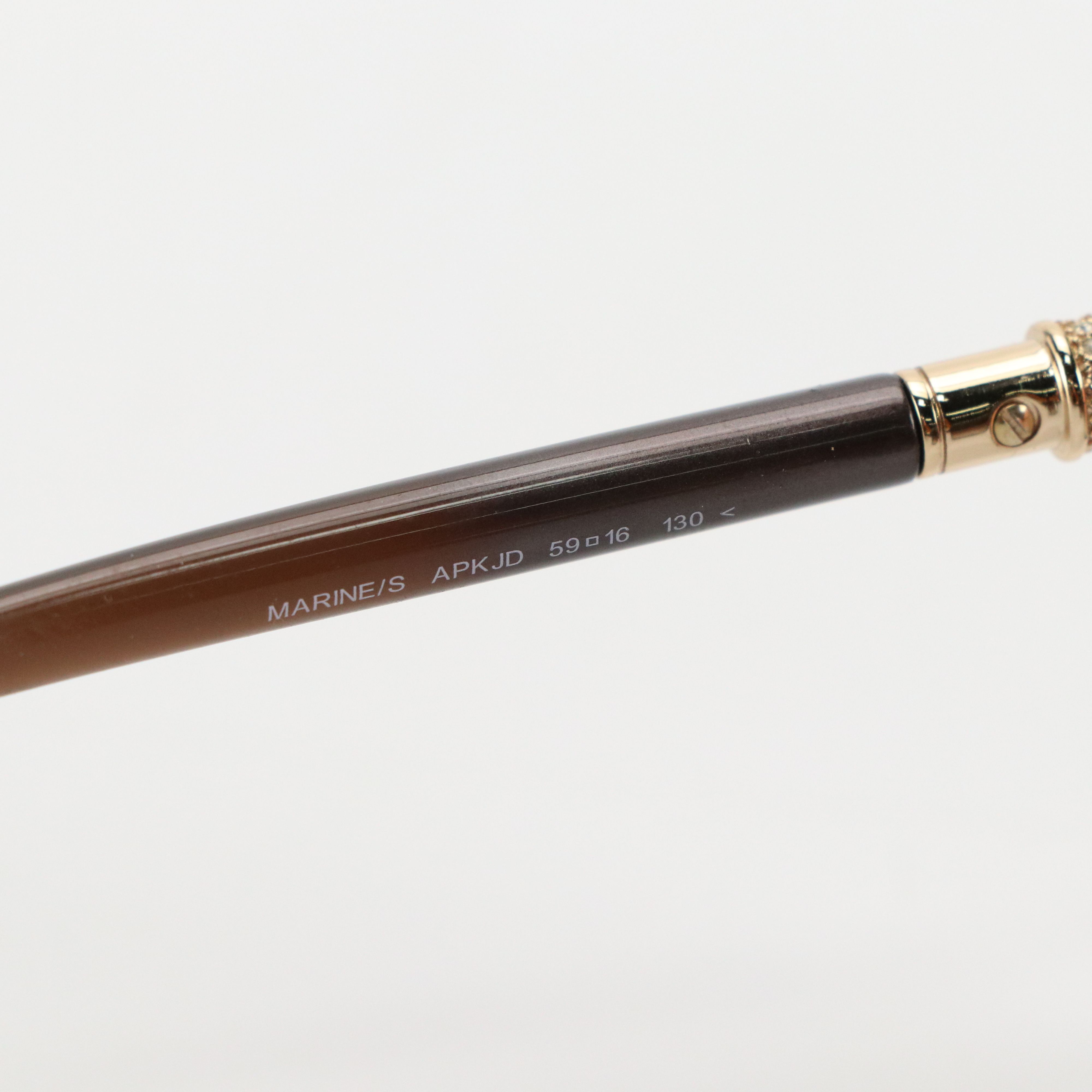 Jimmy Choo Marine/S APKJD Brown Round Sunglasses