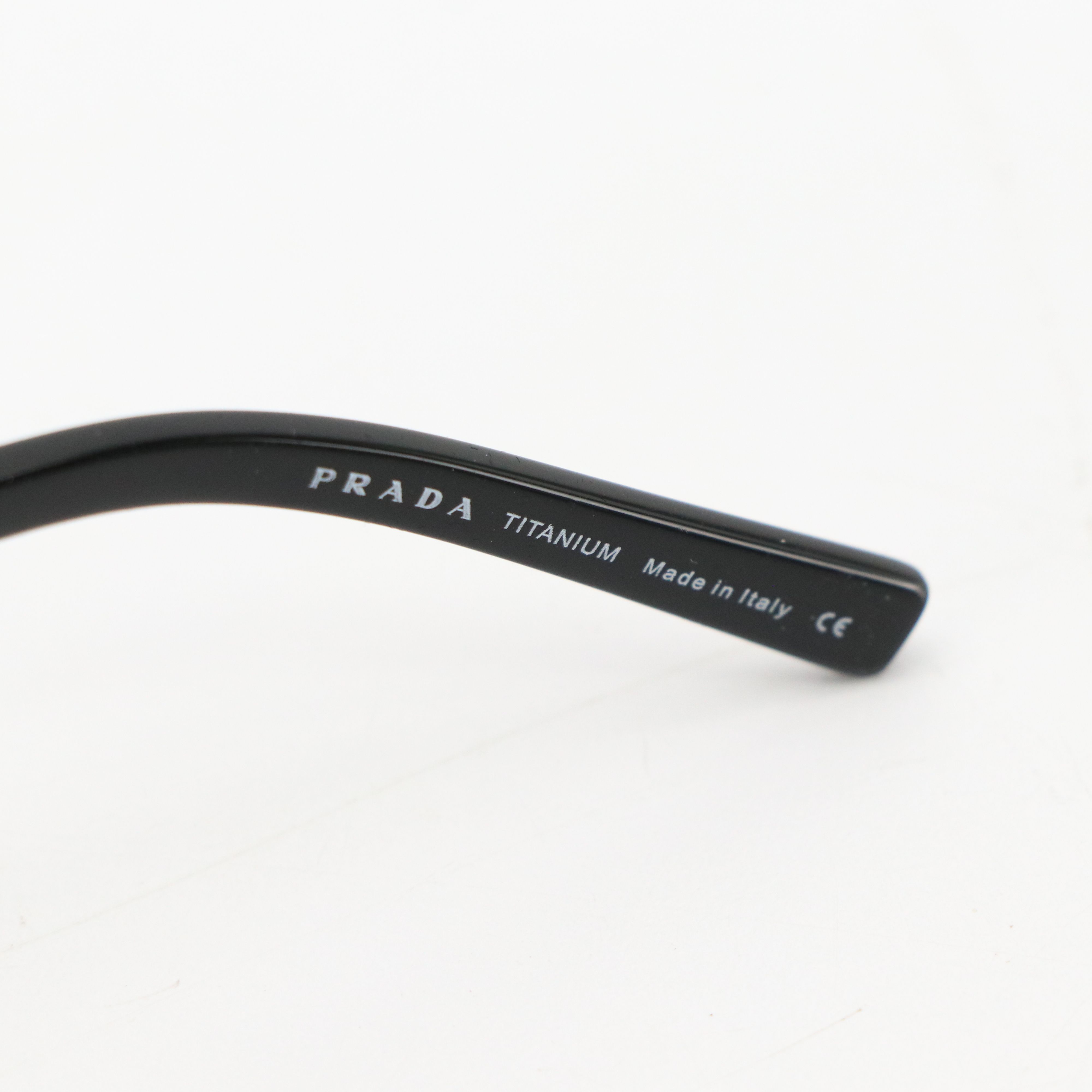 Prada SPR 53I 5AK-8C1 Perforated Metal Sunglasses in Case