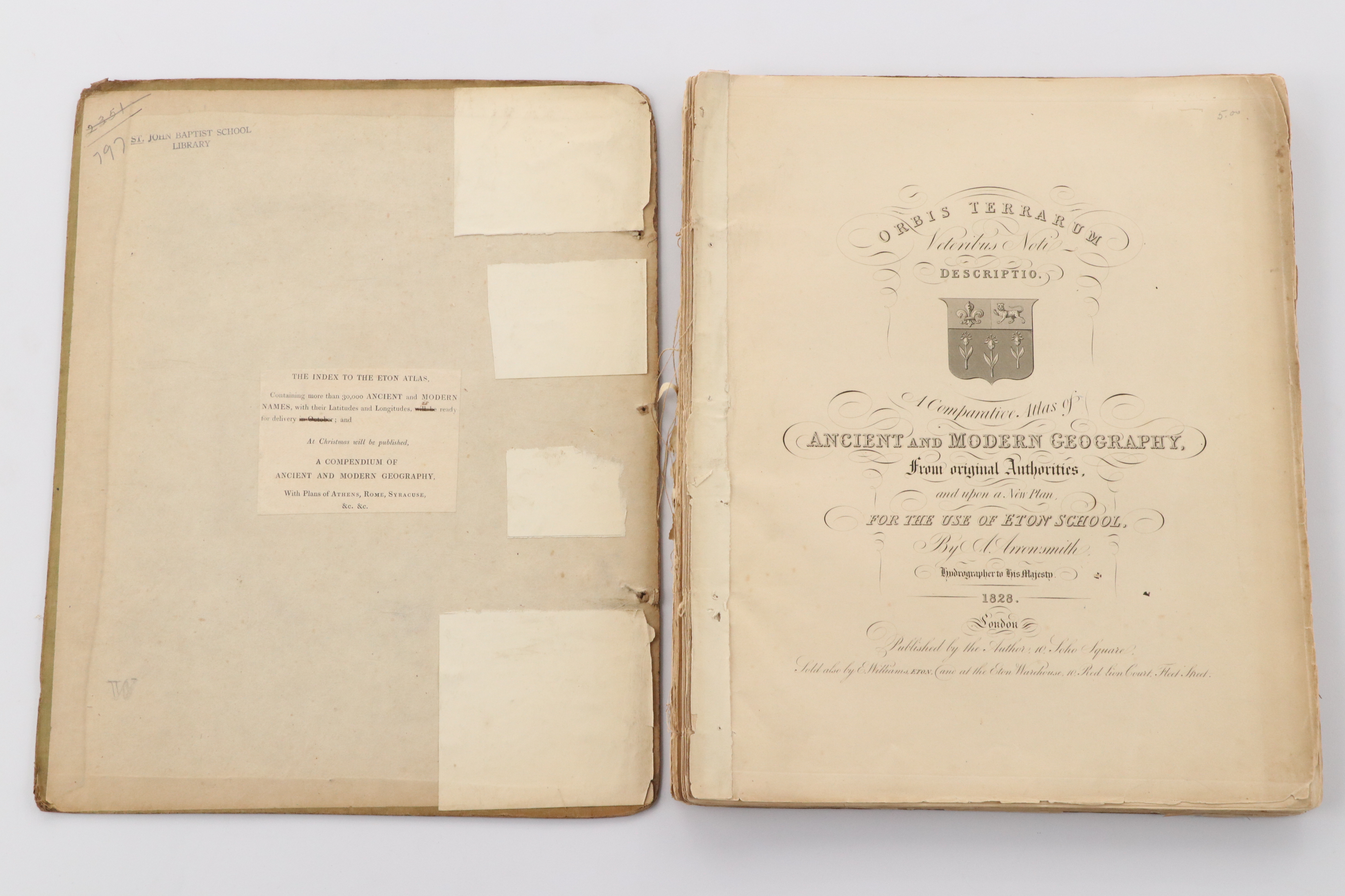 "A Comparative Atlas of Ancient and Modern Geography" by A. Arrowsmith, 1828