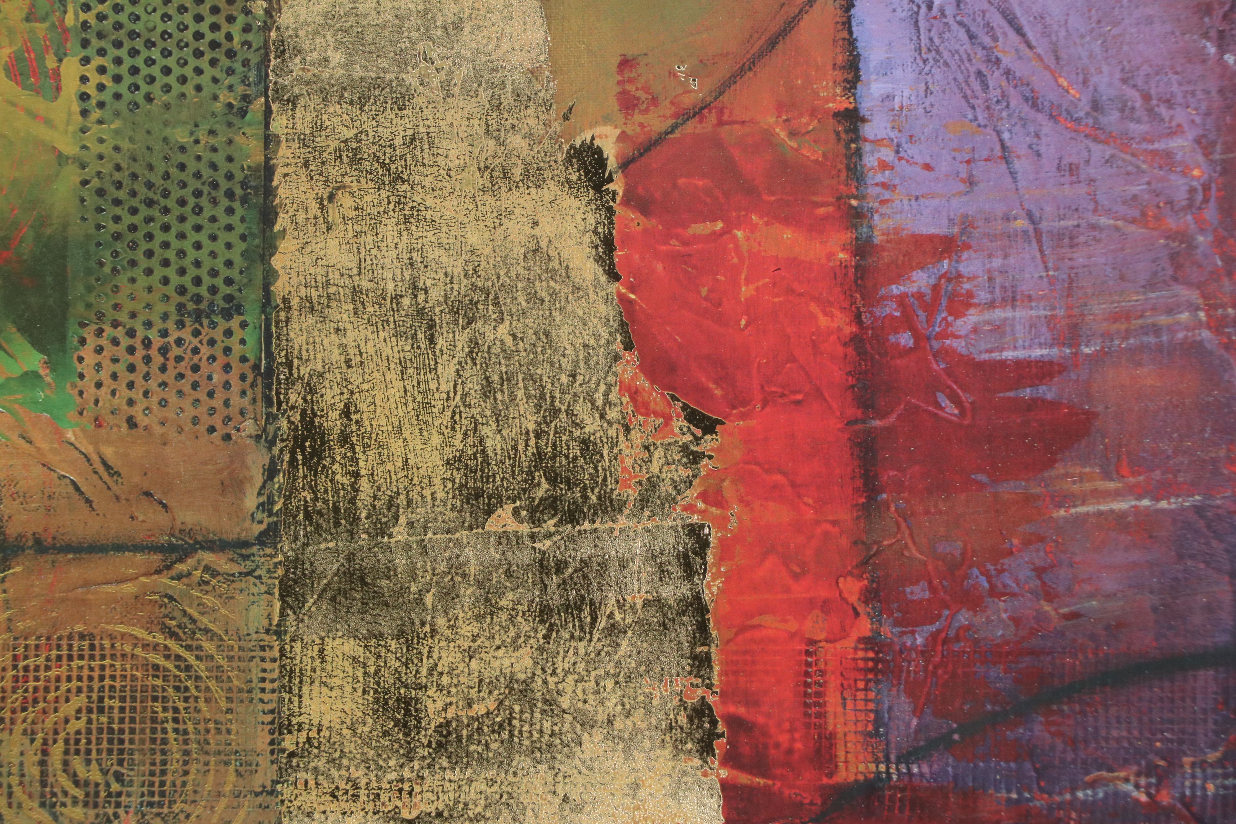 After Mike Klung Abstract Offset Lithograph "Opulent Relief"