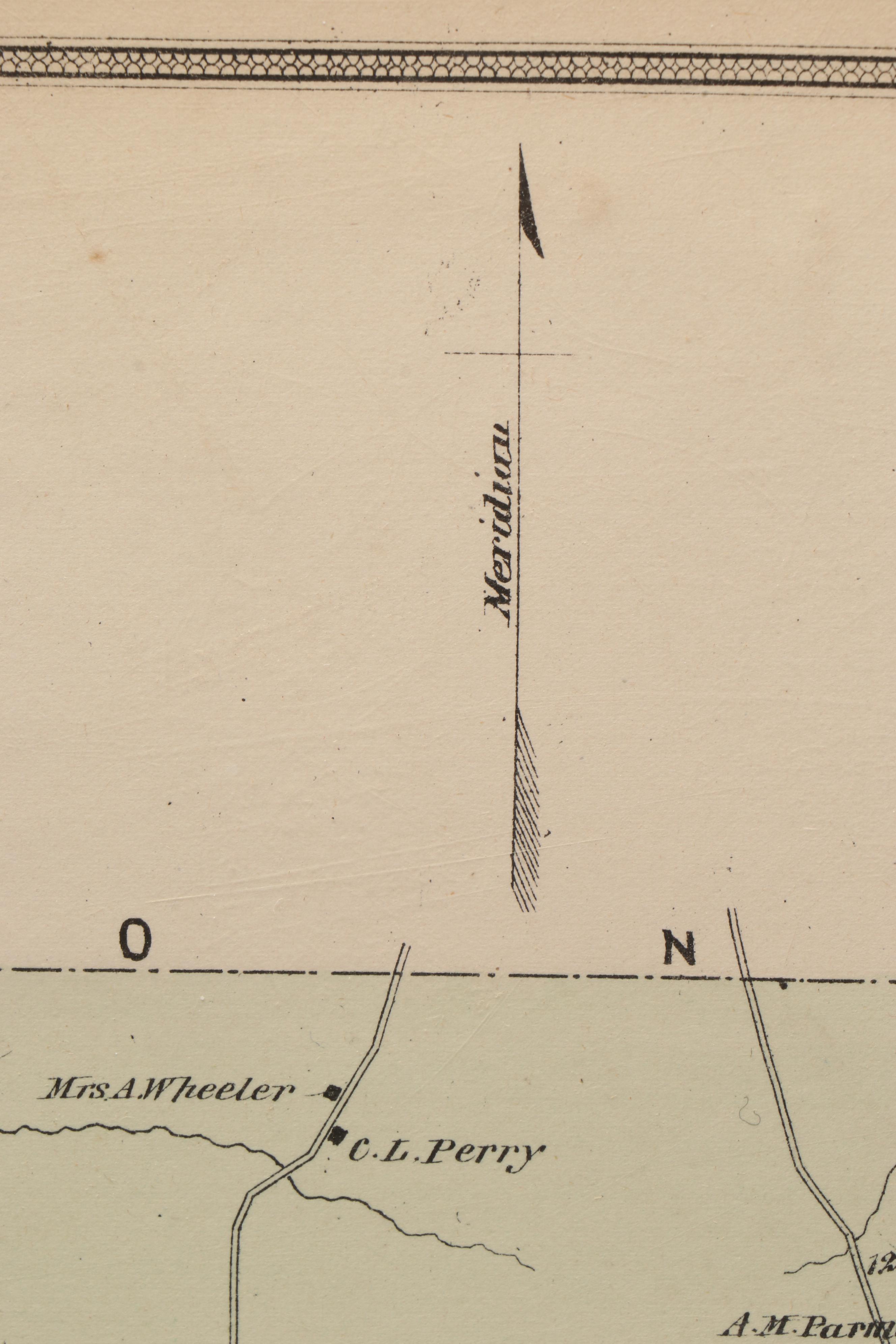 Hand-Colored Engraved Atlas Maps "Marlborough" Massacushetts, 1875