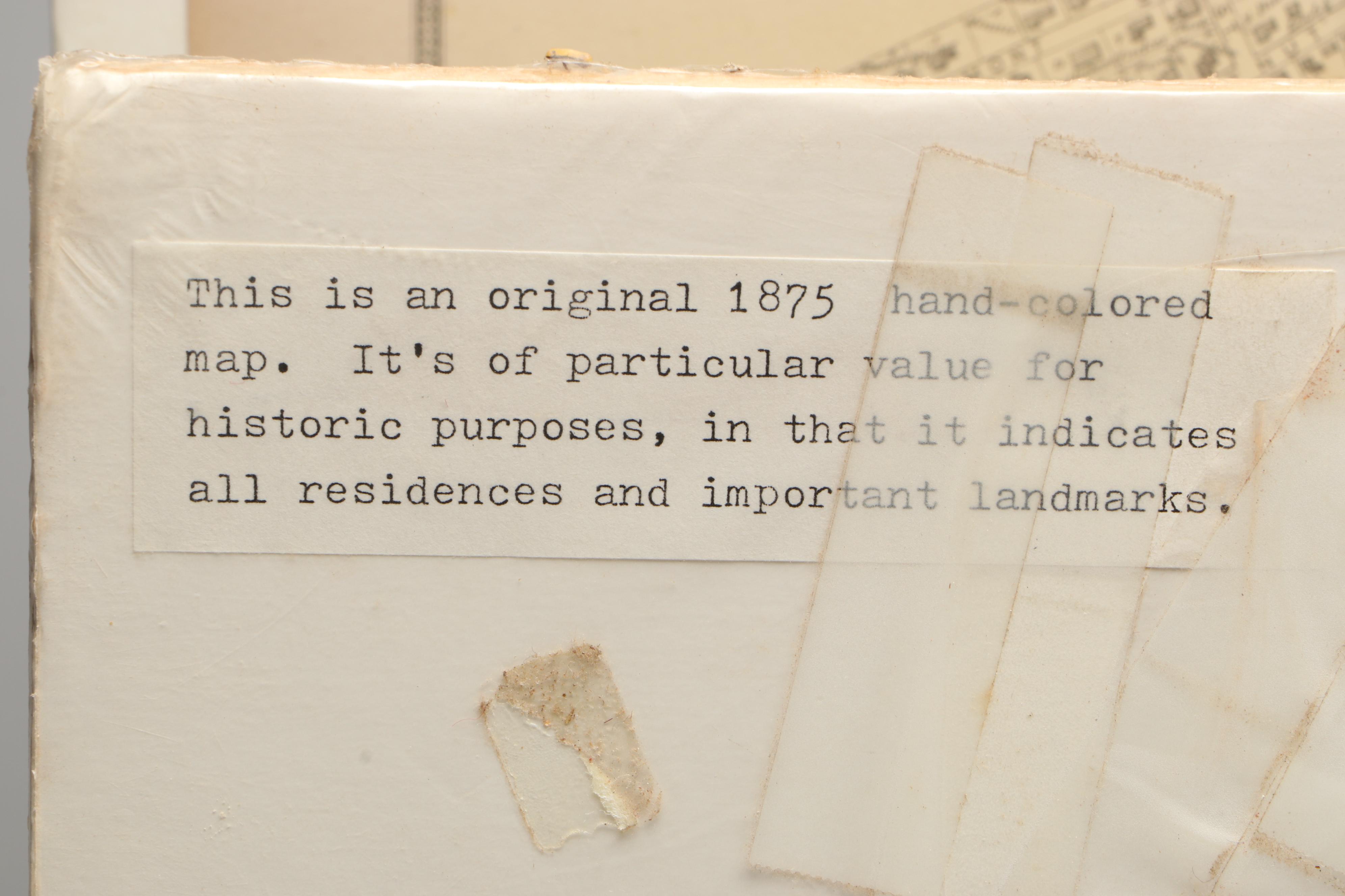 Hand-Colored Engraved Atlas Maps "Marlborough" Massacushetts, 1875
