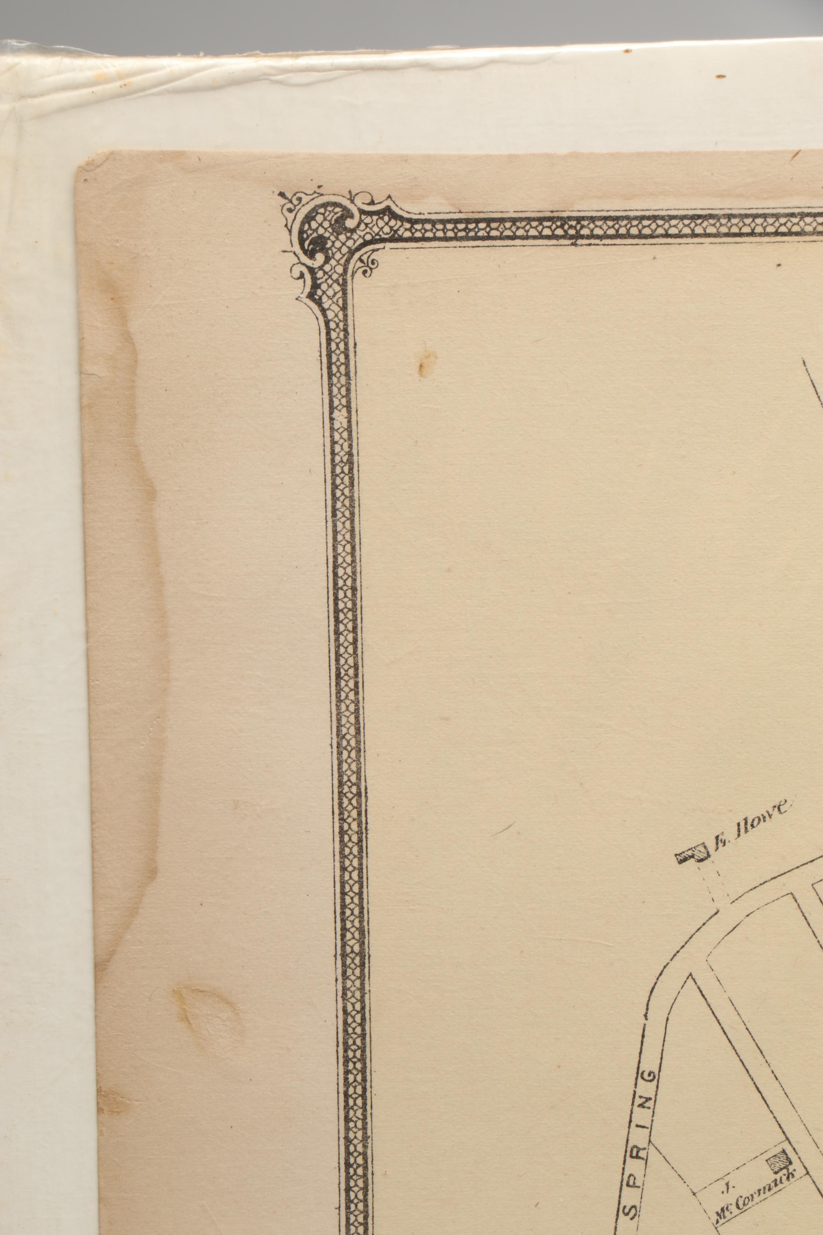 Hand-Colored Engraved Atlas Maps "Marlborough" Massacushetts, 1875