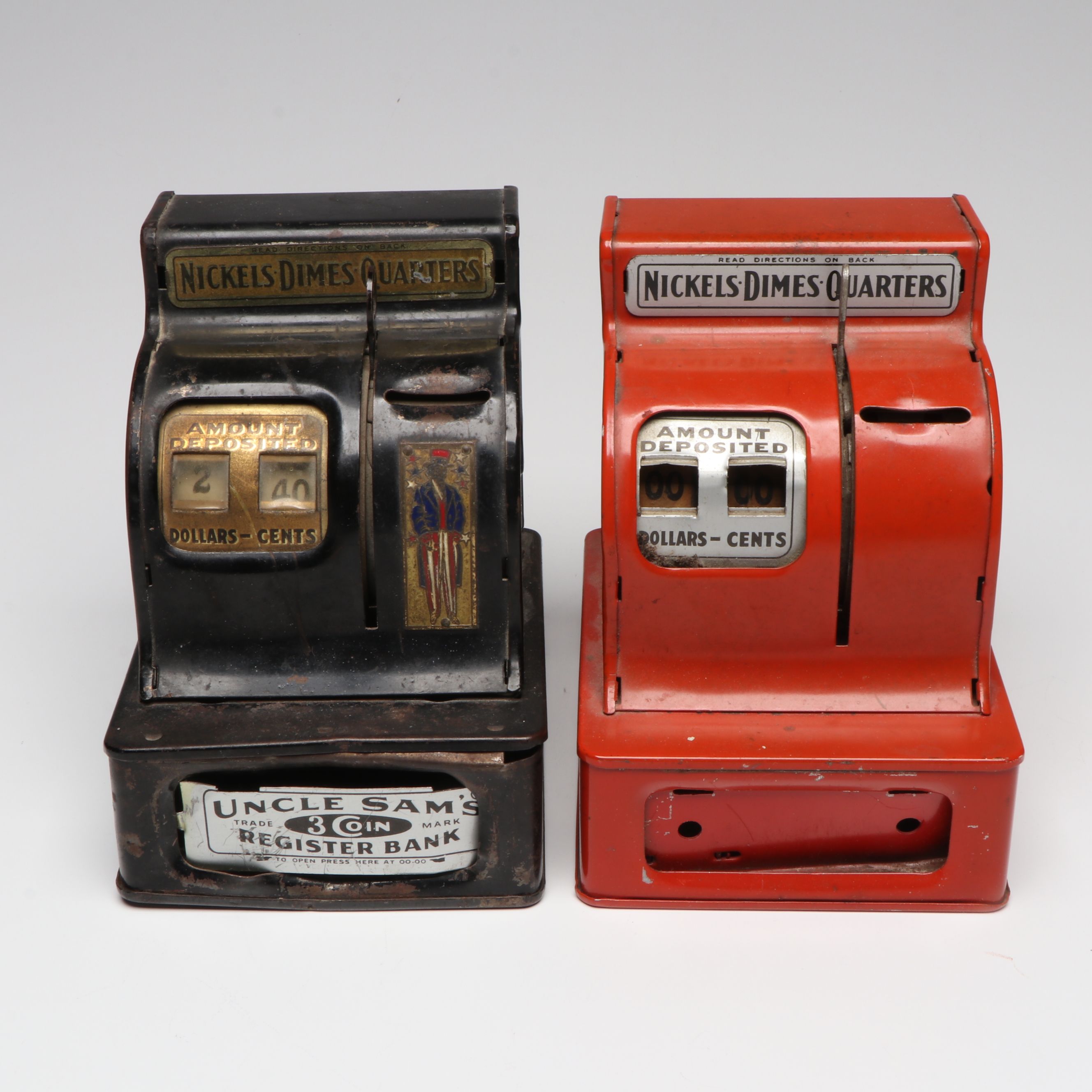 Durable Toy & Novelty Company Metal Cash Register Coin Banks