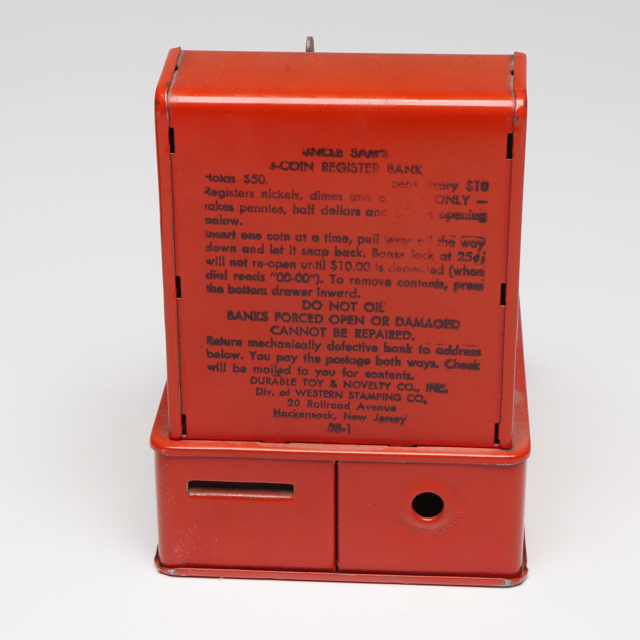 Durable Toy & Novelty Company Metal Cash Register Coin Banks