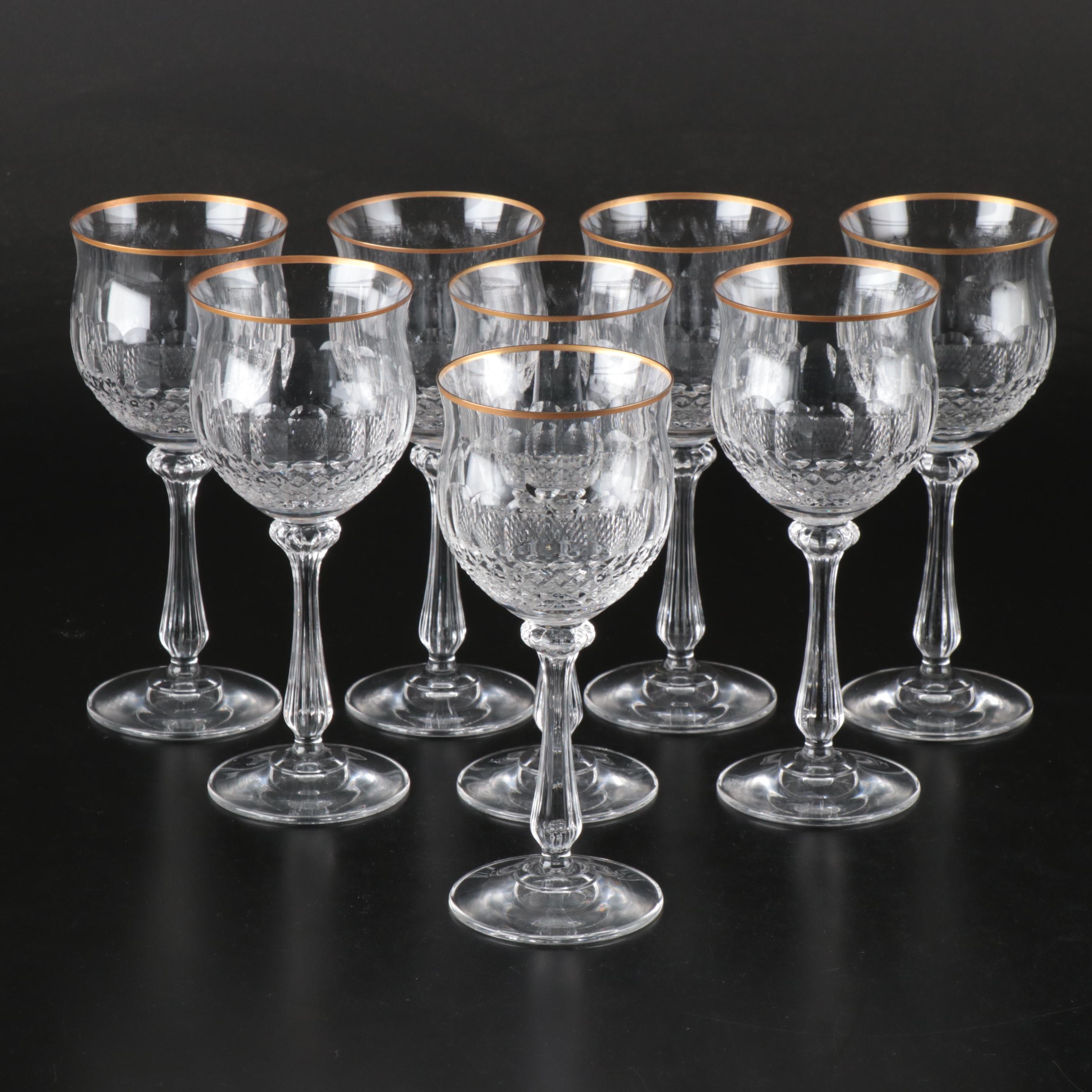 Mikasa "Gold Crown" Water Goblets, Late 20th Century