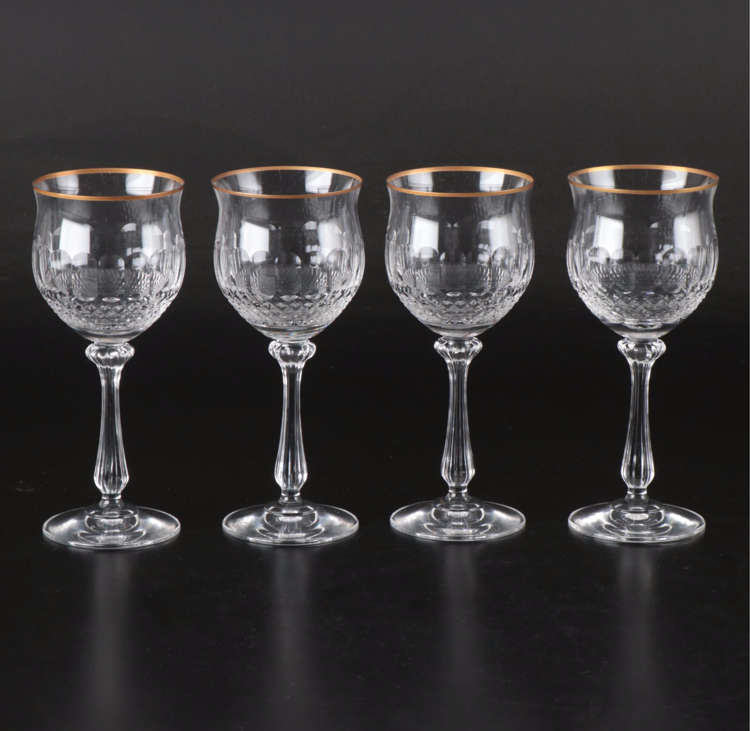 Mikasa "Gold Crown" Water Goblets, Late 20th Century