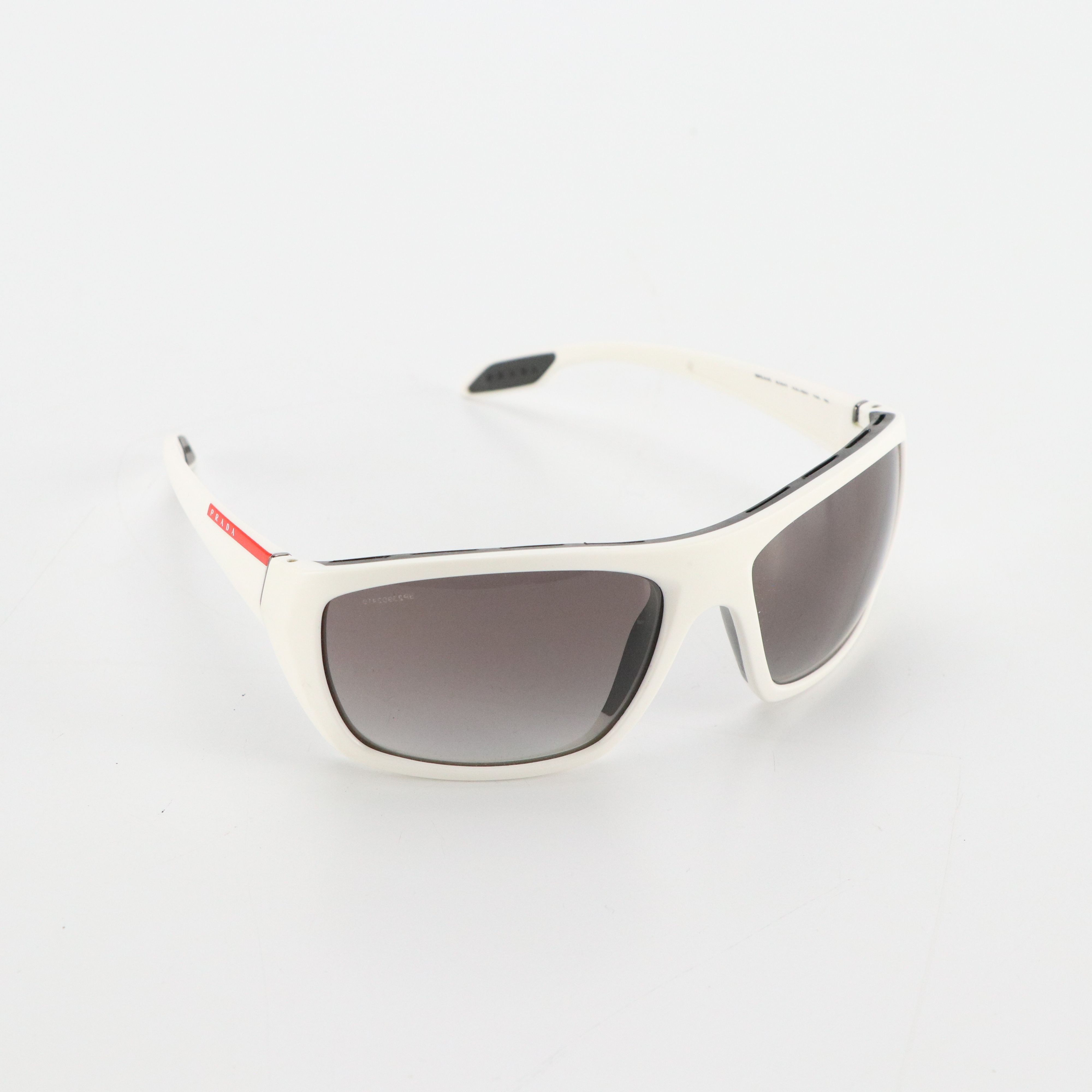 Prada Sport SPS01O AAI-3M1 B&W Wrap Sunglasses in Case