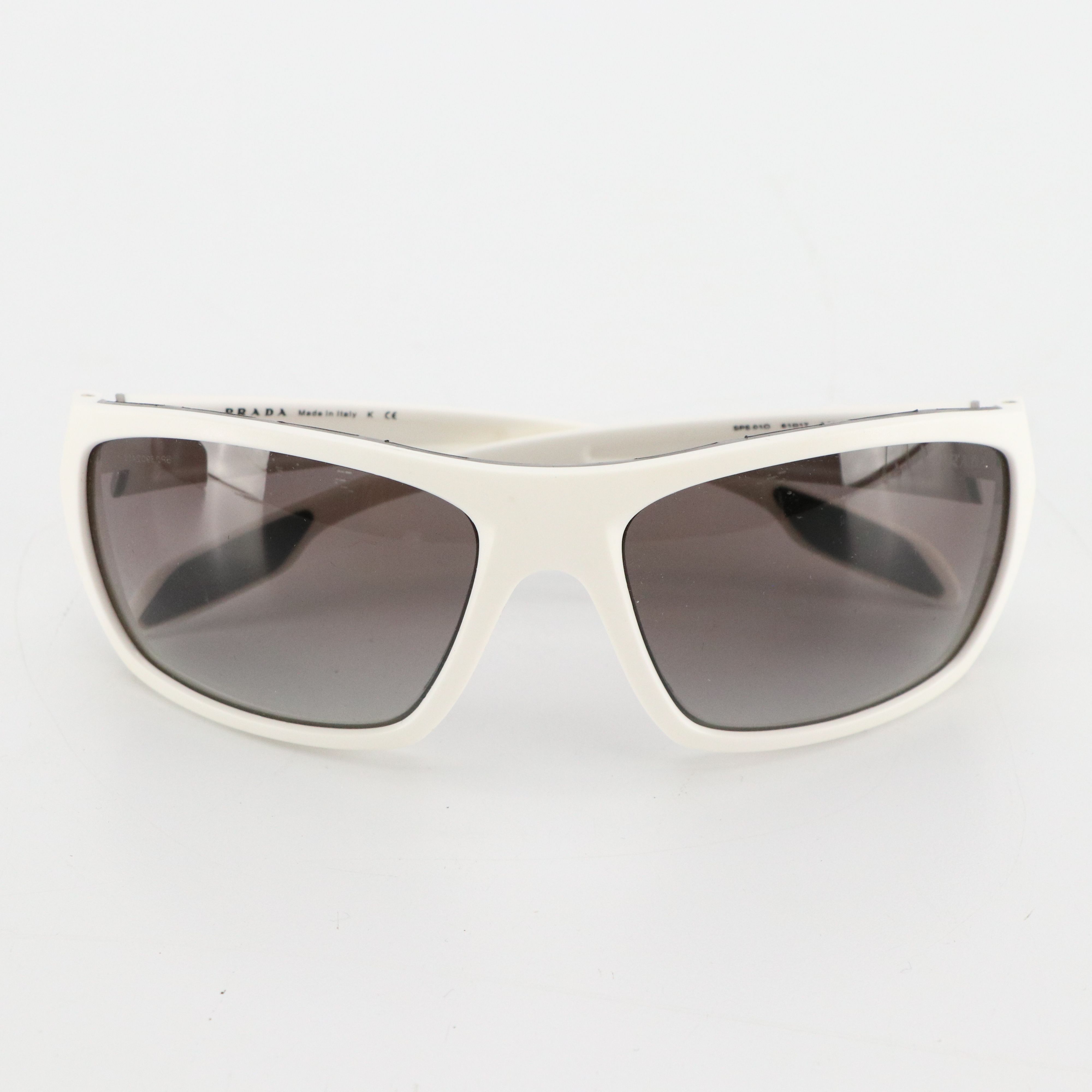 Prada Sport SPS01O AAI-3M1 B&W Wrap Sunglasses in Case