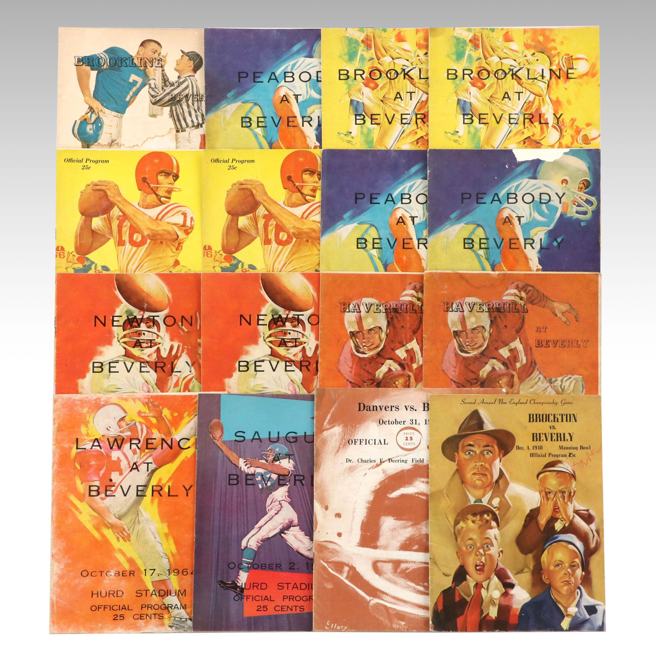 Beverly Hurd Stadium Football Programs, Mid-20th Century