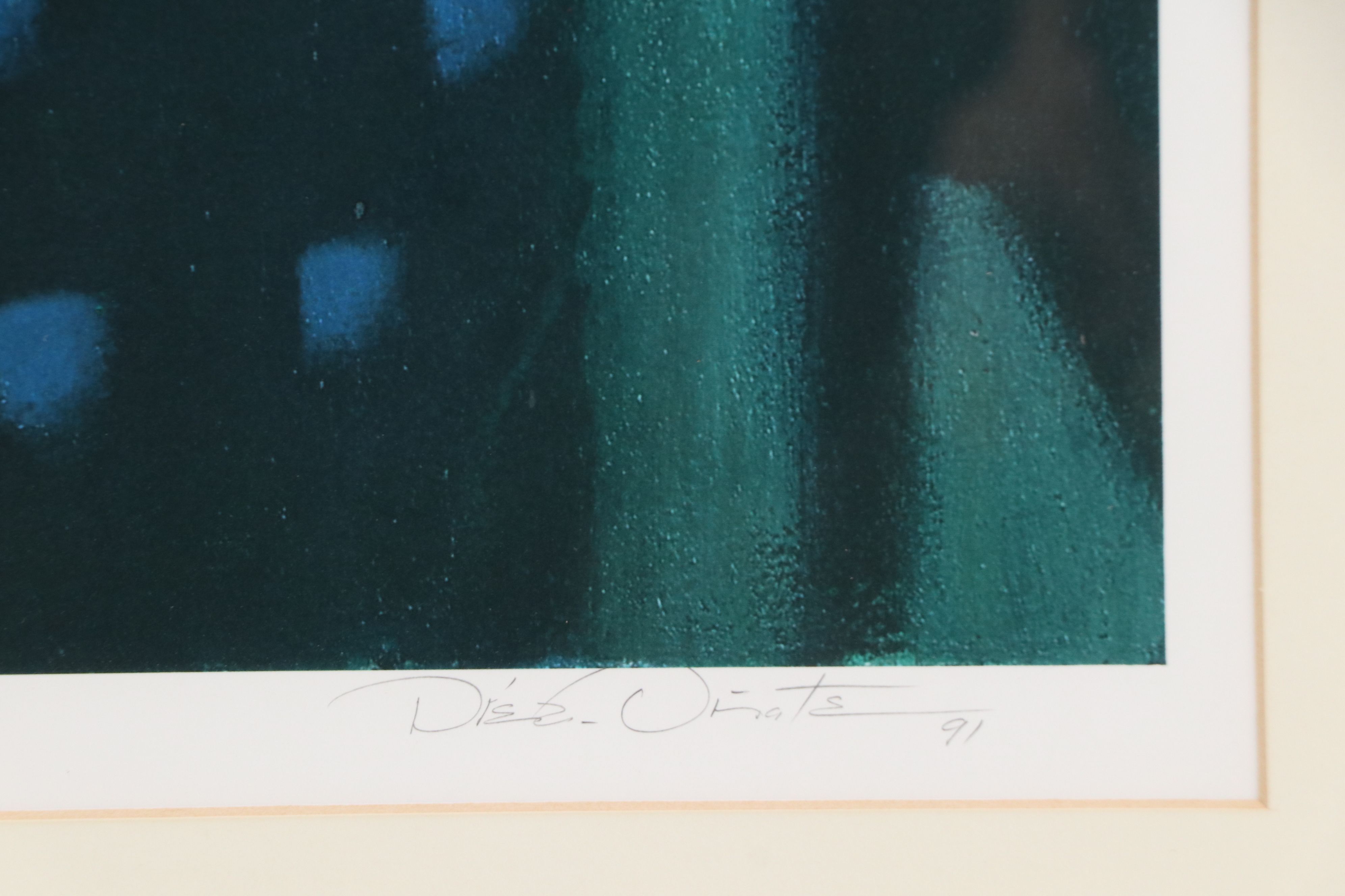 Carmen Díaz Oñate Abstract Offset Lithograph, 1991