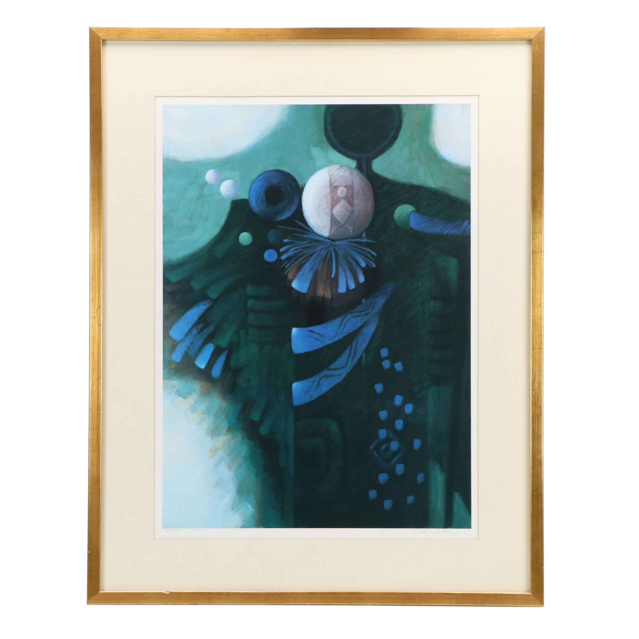 Carmen Díaz Oñate Abstract Offset Lithograph, 1991