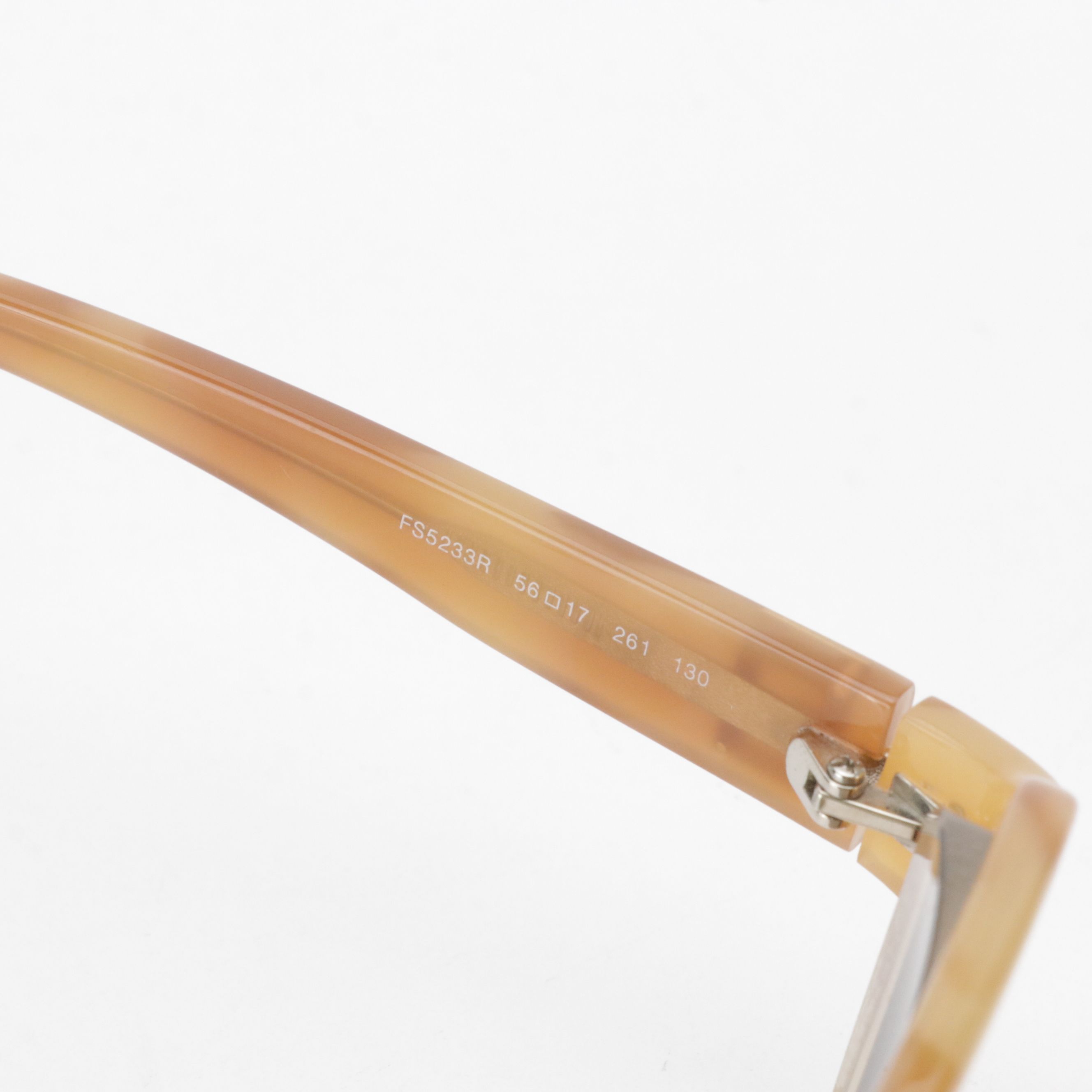 Fendi FS5233R Honey Brown Oversized Rectangular Sunglasses