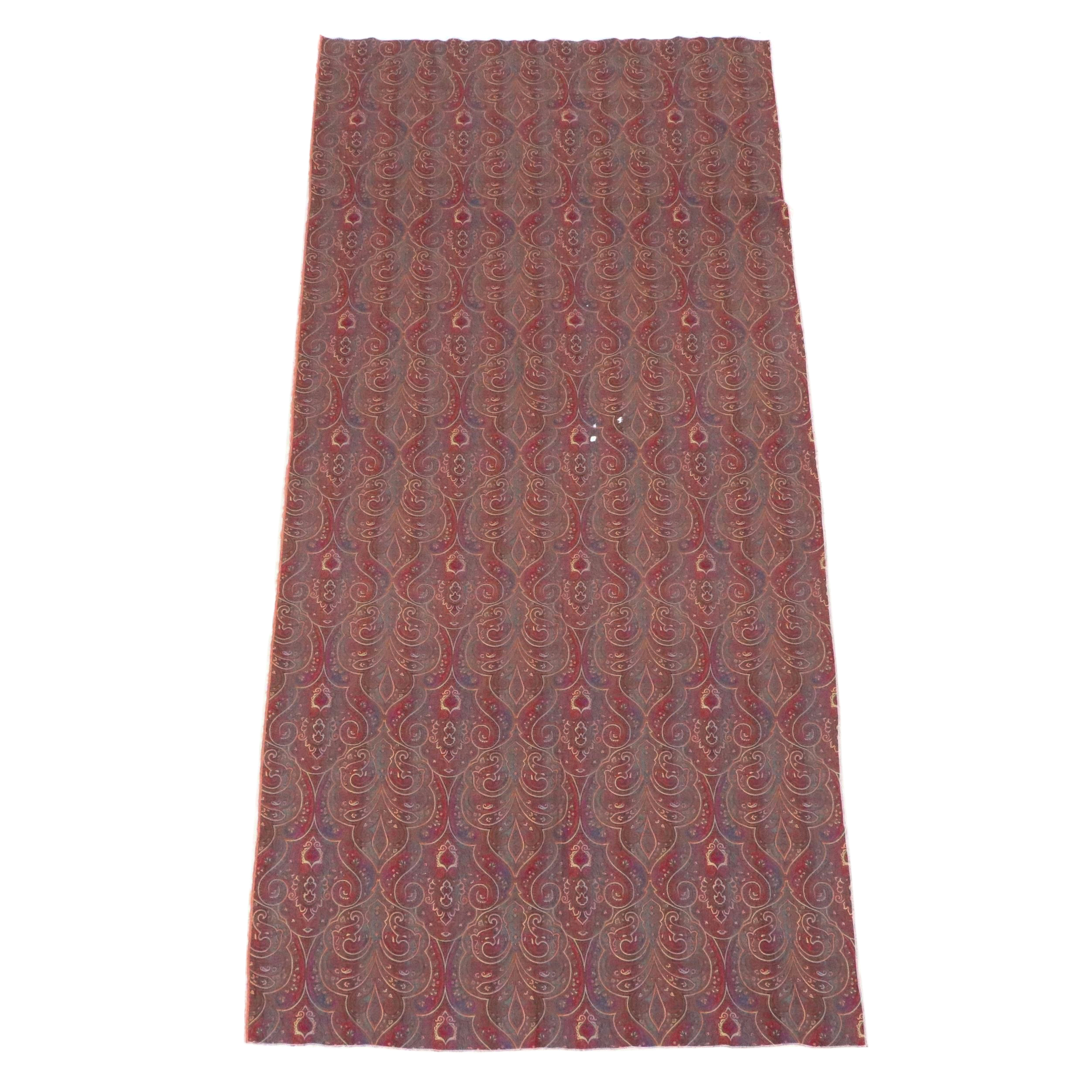 4'6 x 9'9 Machine Made Paisley Jacquard Woven Textile