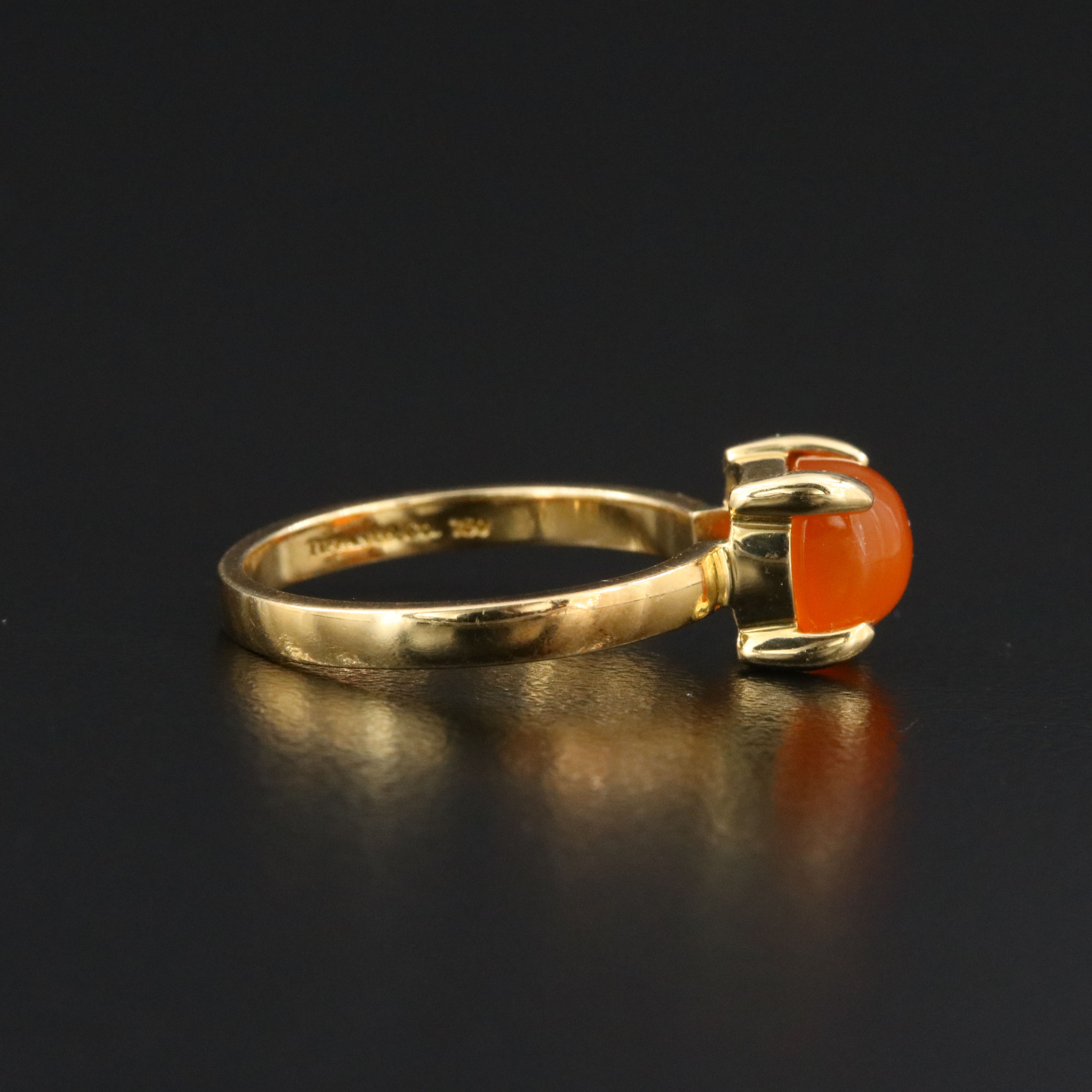 Paloma Picasso for Tiffany & Co. Sugar Stack 18K Fire Opal Ring