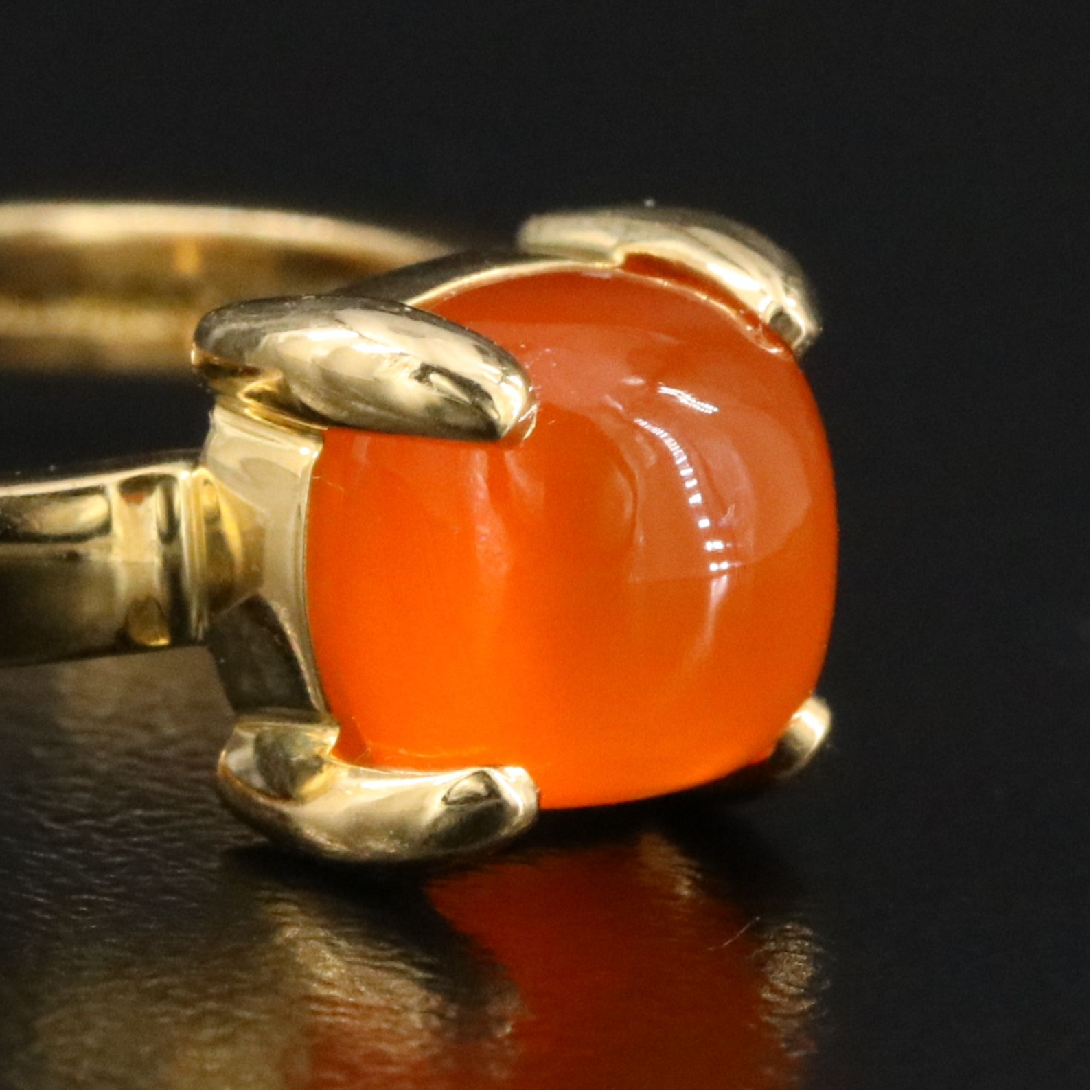 Paloma Picasso for Tiffany & Co. Sugar Stack 18K Fire Opal Ring