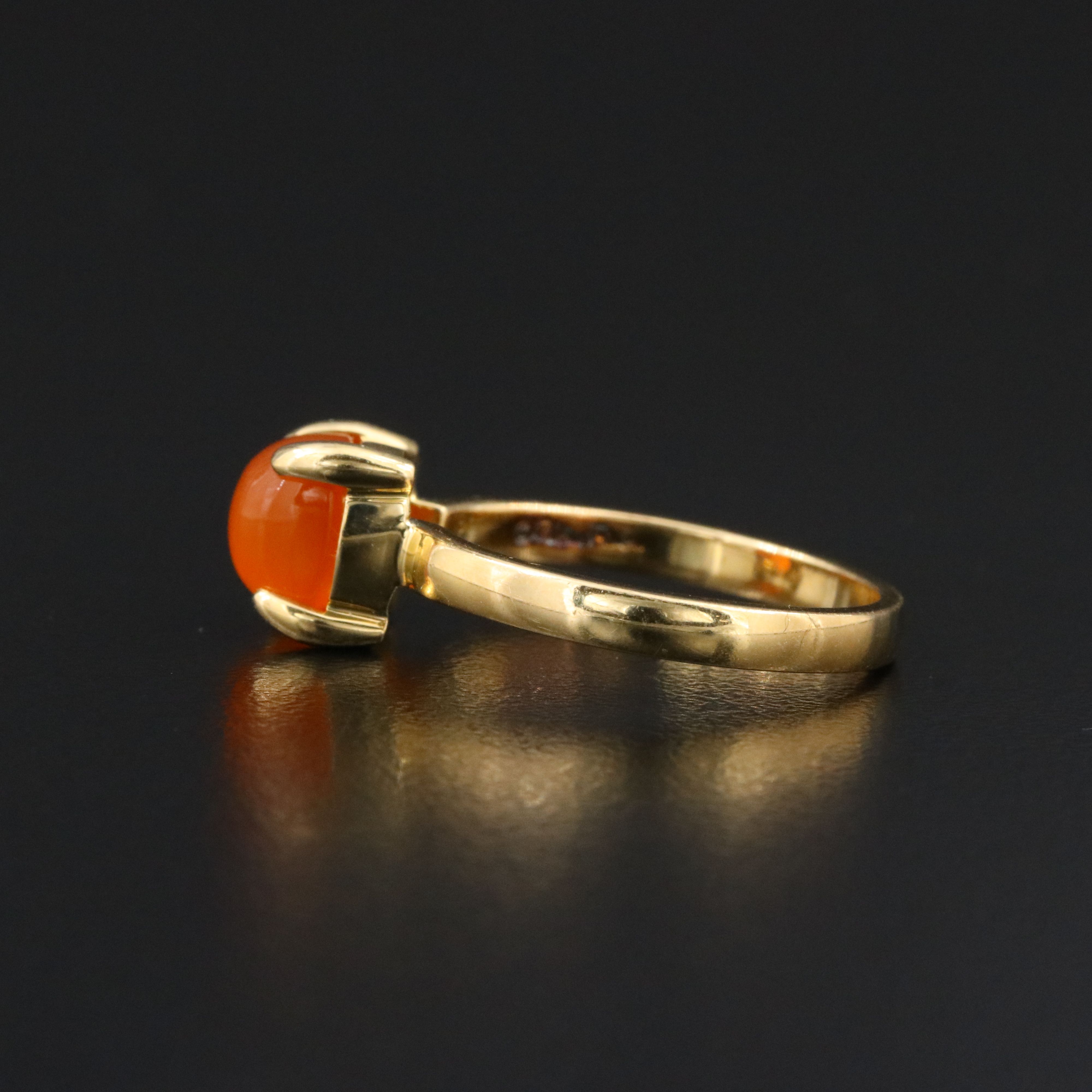 Paloma Picasso for Tiffany & Co. Sugar Stack 18K Fire Opal Ring