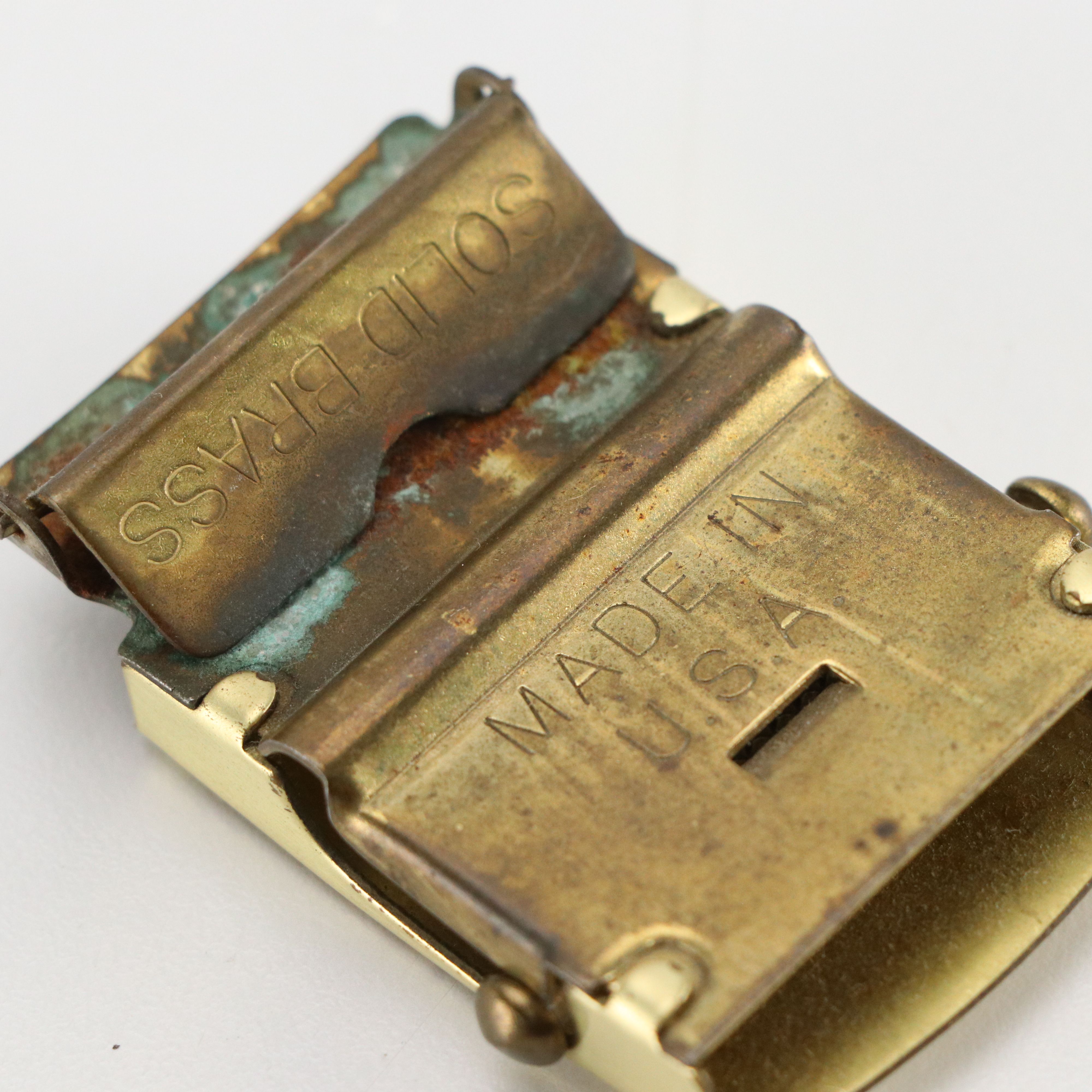 Vintage Gemsco U.S. Navy Brass Belt Buckle with Others