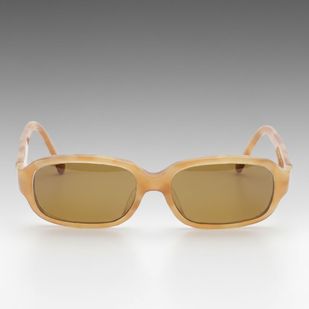 Fendi FS5233R Honey Brown Oversized Rectangular Sunglasses