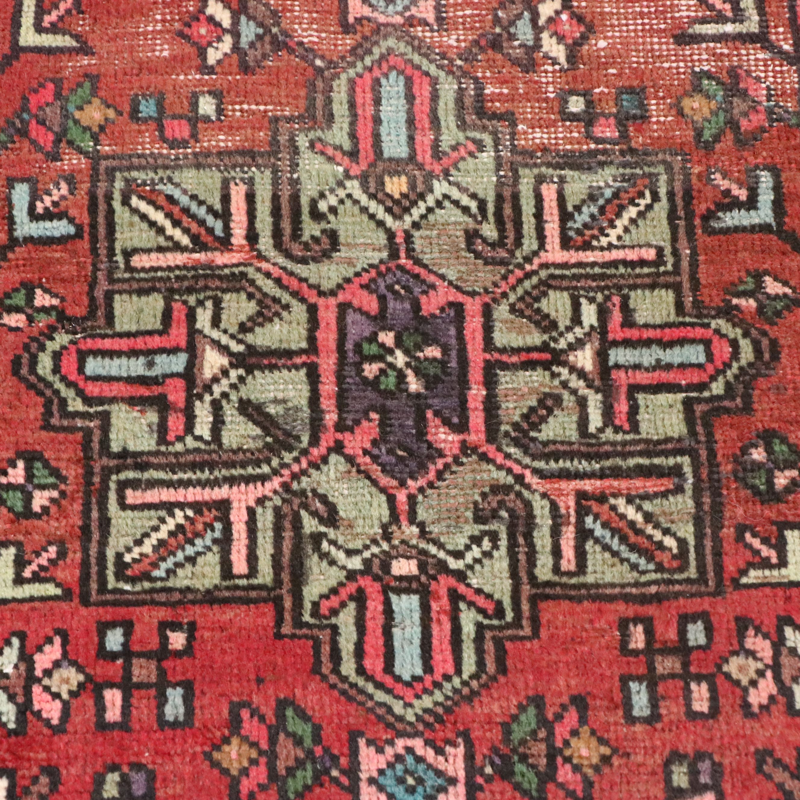 2'2 x 4'10 Hand-Knotted Persian Karaja Accent Rug