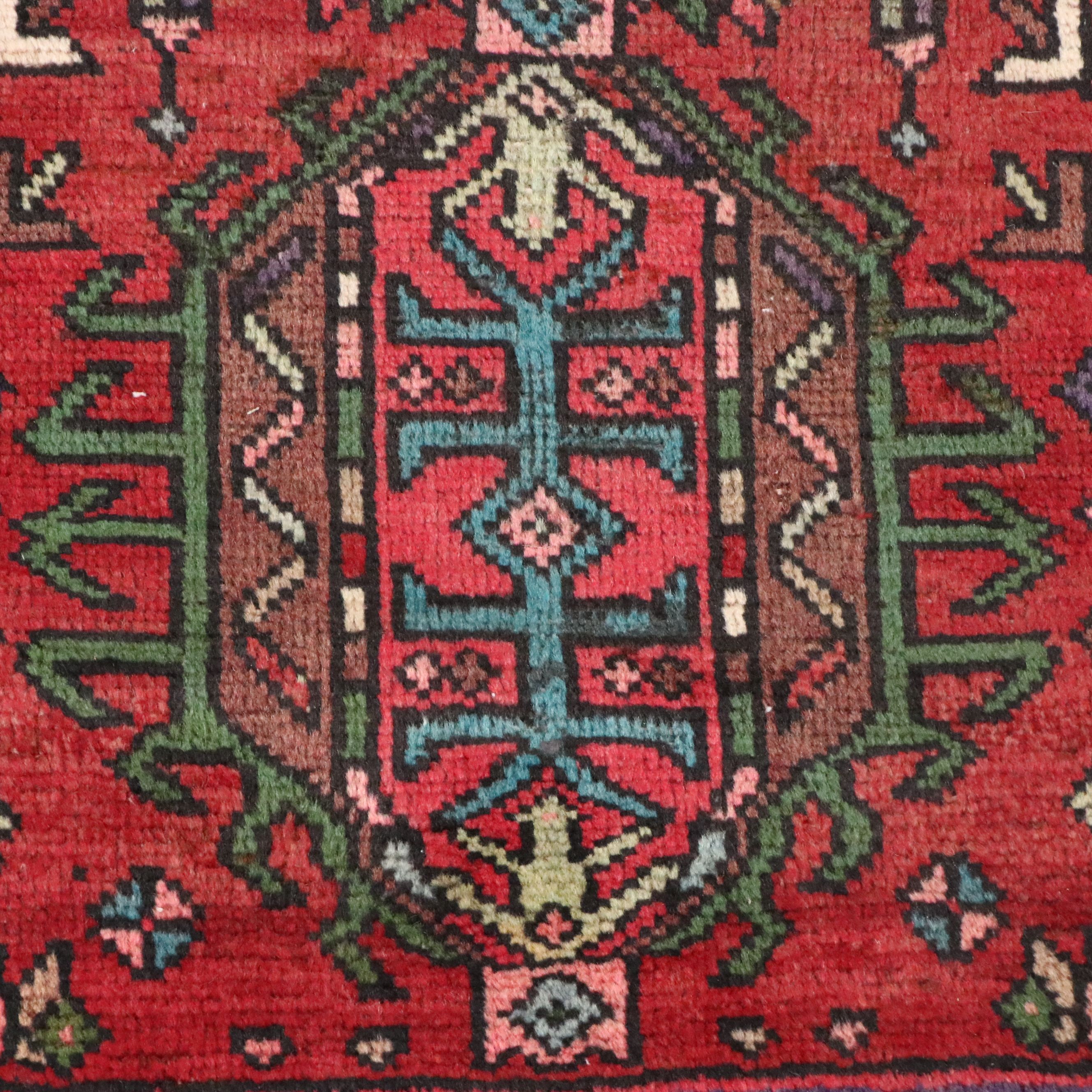 2'2 x 4'10 Hand-Knotted Persian Karaja Accent Rug