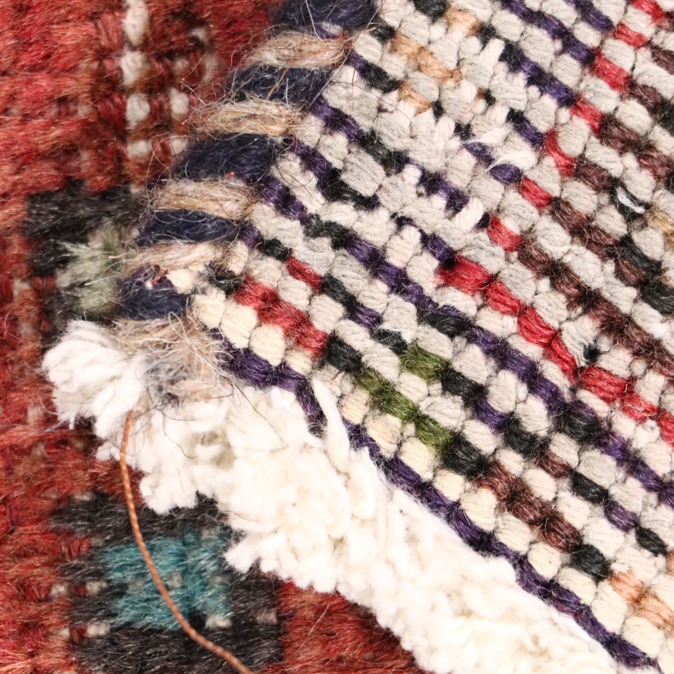 2'2 x 4'10 Hand-Knotted Persian Karaja Accent Rug