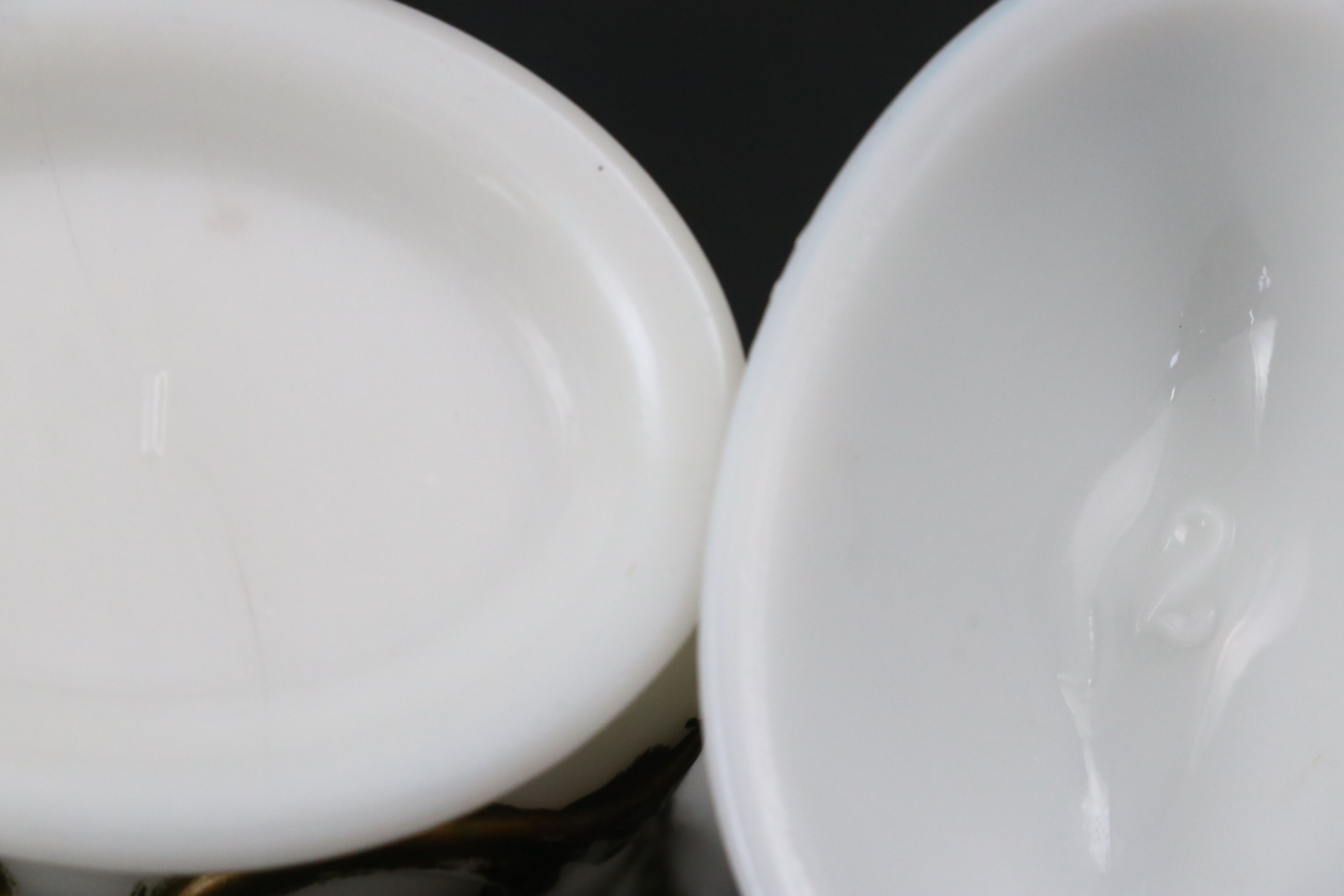 Westmoreland "Roses and Bows" Wedding Bowl and More Vintage Milk Glass Tableware