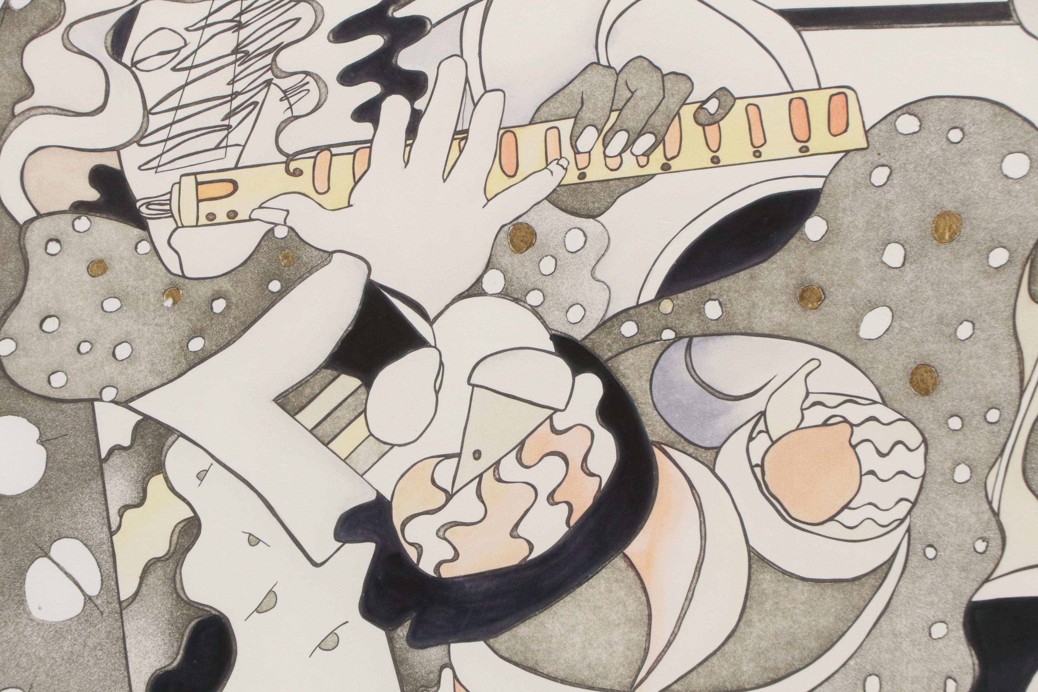 Laura Artusio Color Lithograph "Supper Club," 20th Century