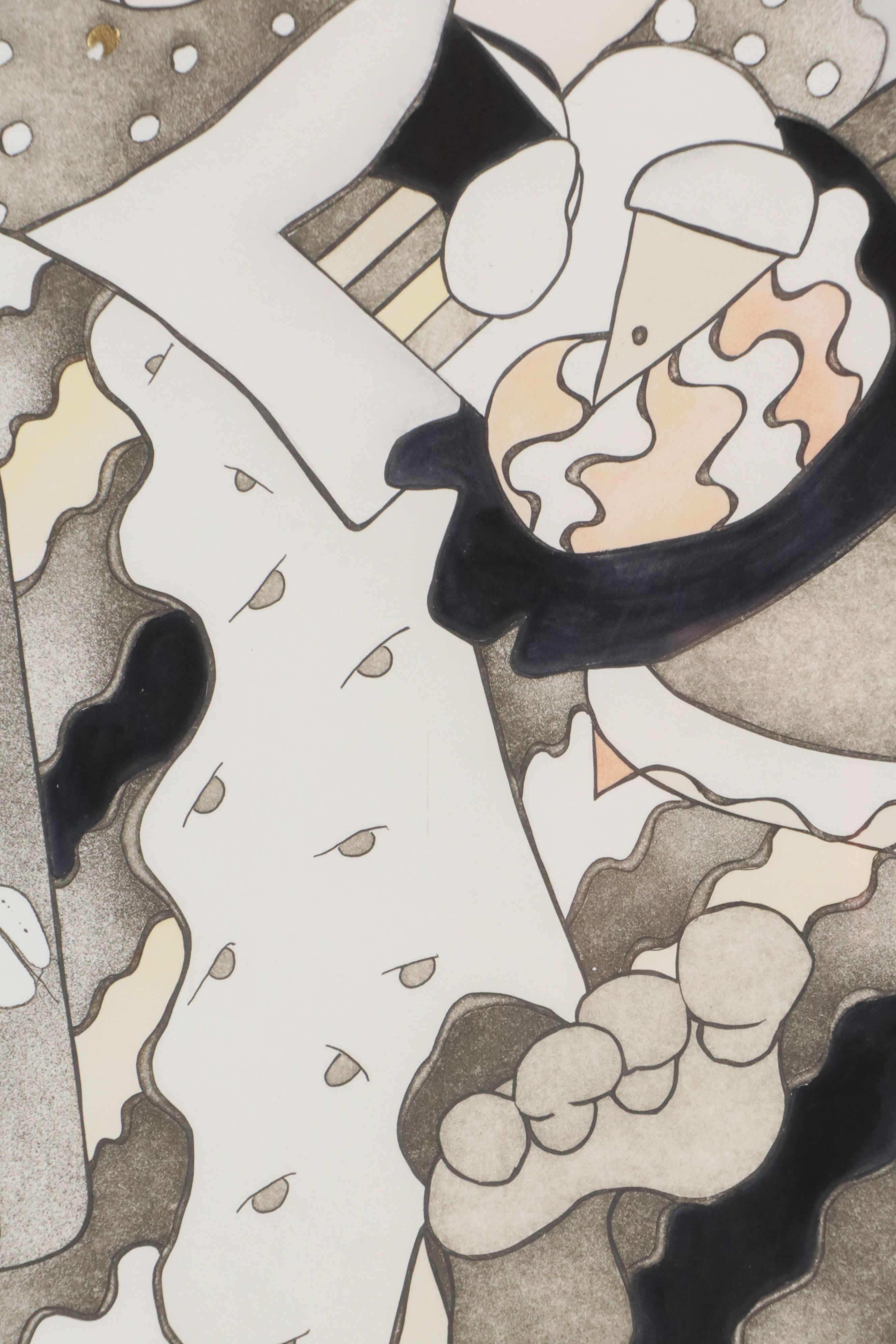 Laura Artusio Color Lithograph "Supper Club," 20th Century