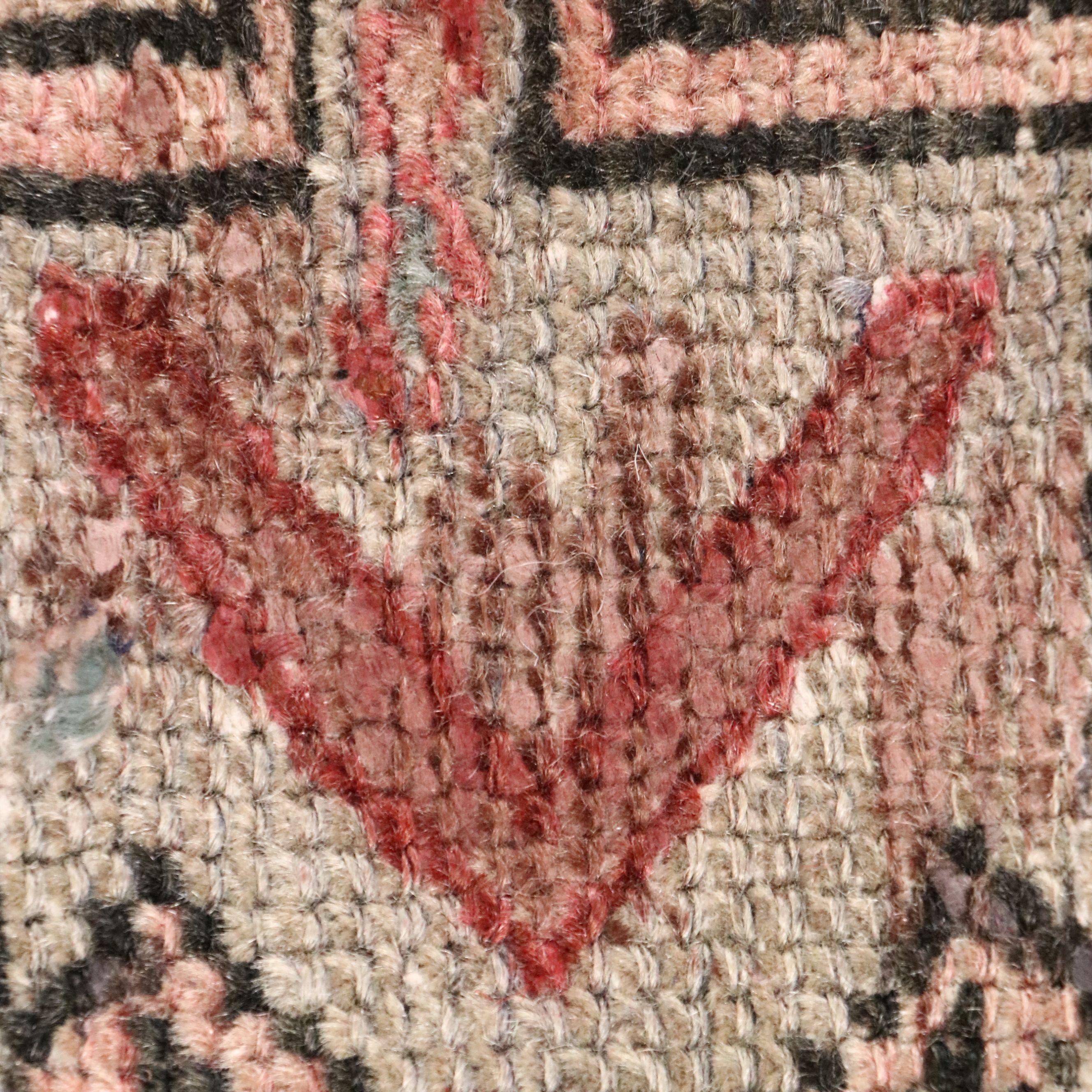 2'8 x 9'10 Hand-Knotted Persian Karaja Carpet Runner