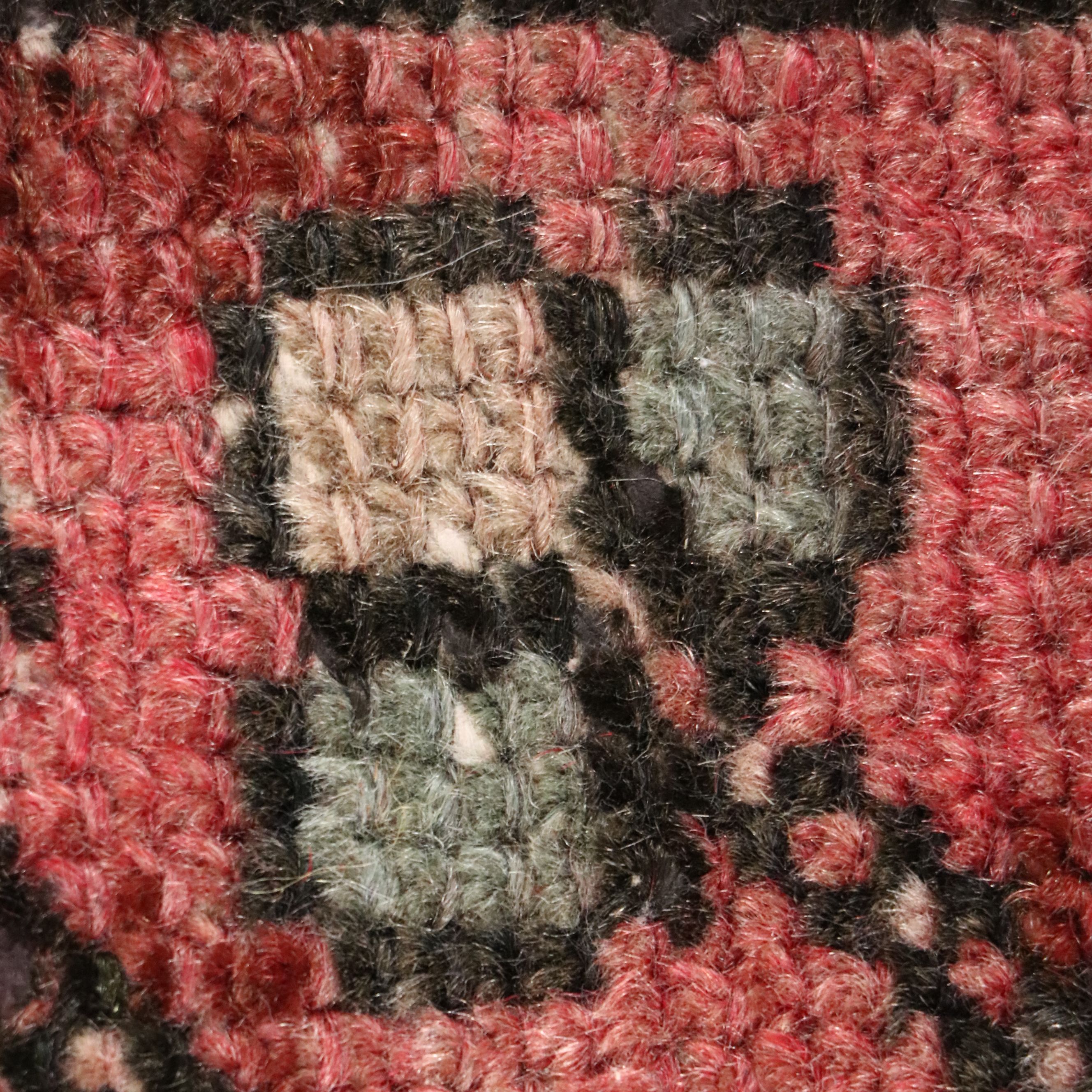 2'8 x 9'10 Hand-Knotted Persian Karaja Carpet Runner