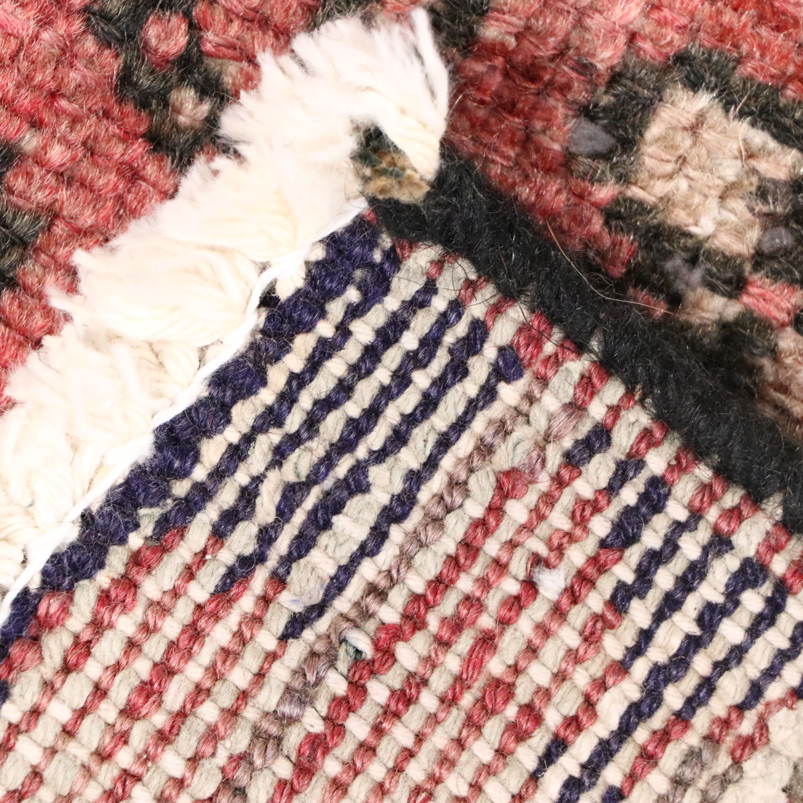 2'8 x 9'10 Hand-Knotted Persian Karaja Carpet Runner