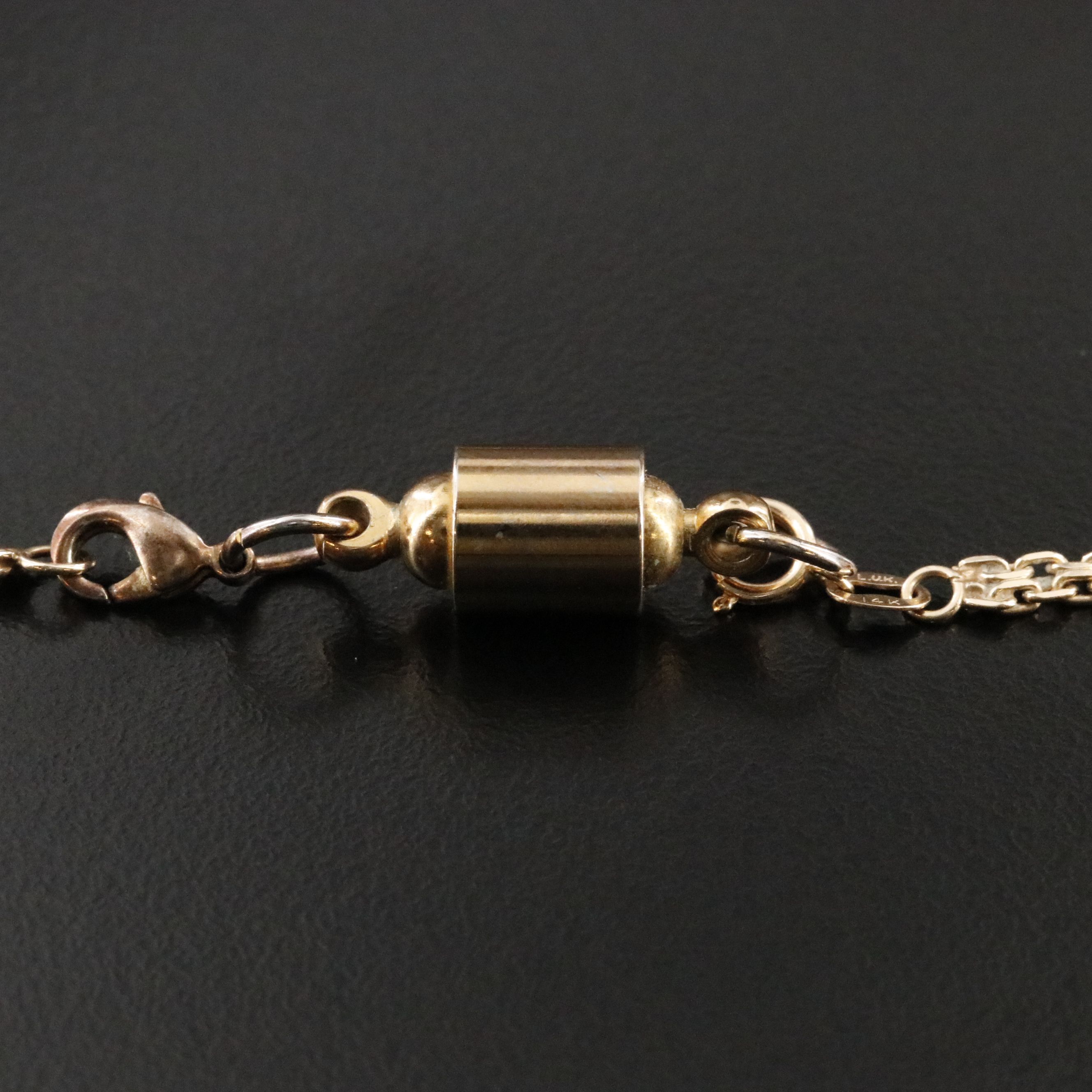 14K Pearl and Diamond Enhancer Pendant Necklace with Extender