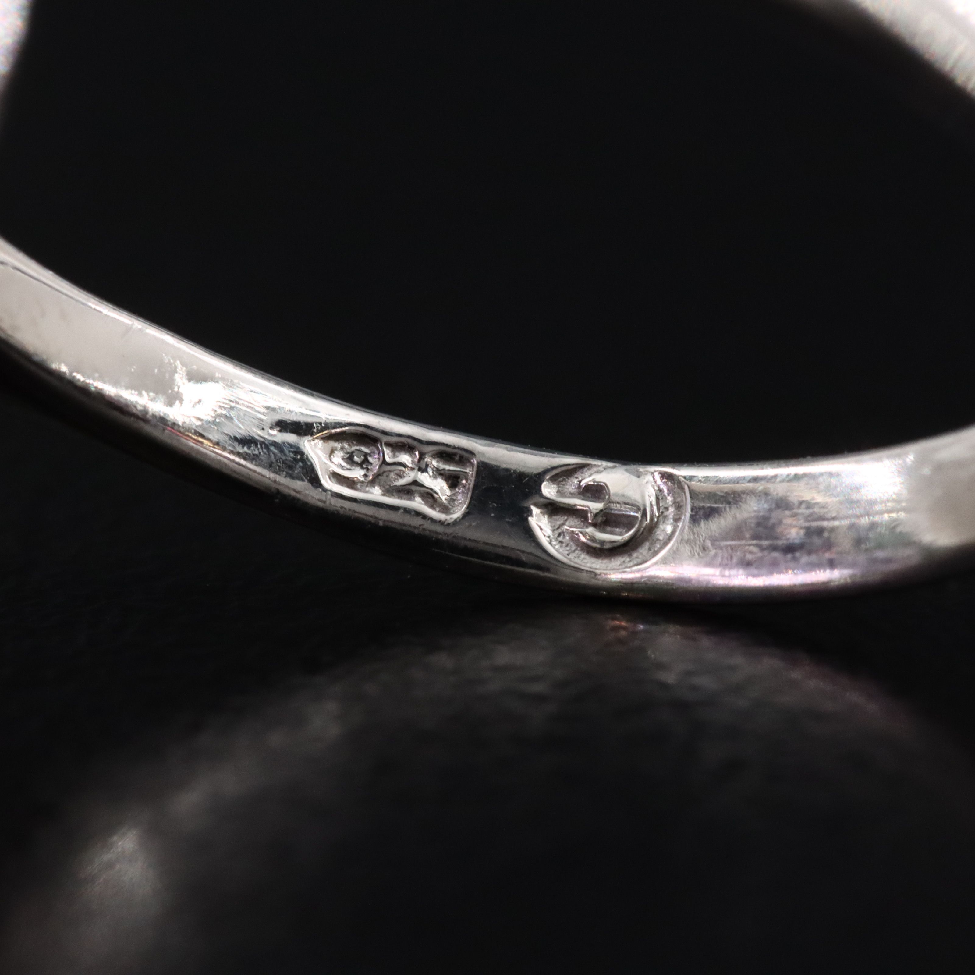 Sterling Amethyst and Emerald Ring