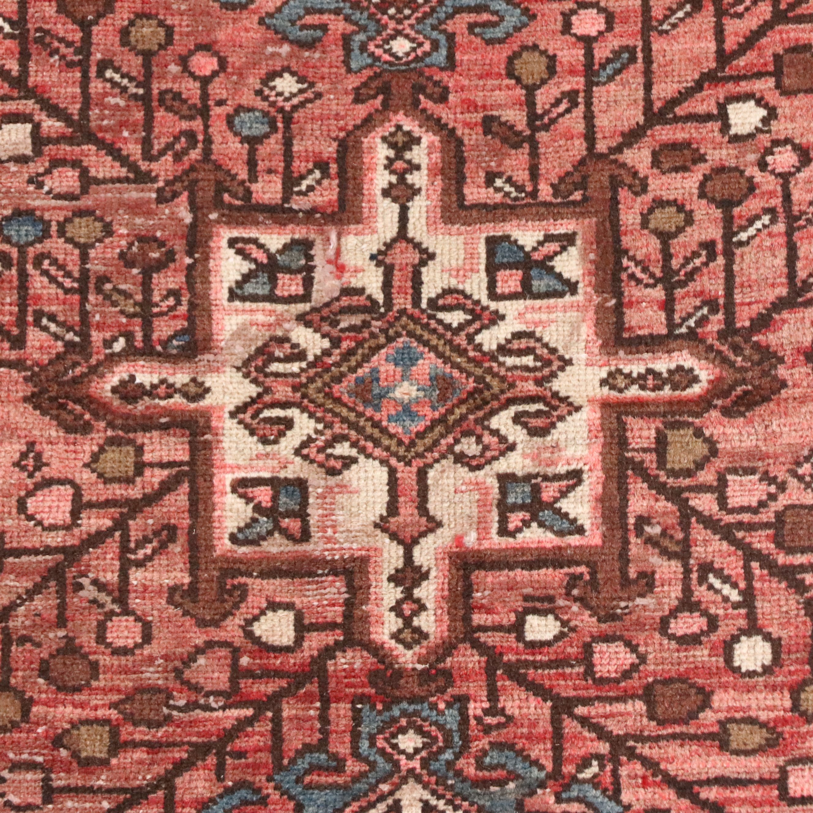 2'8 x 8'7 Hand-Knotted Persian Karaja Carpet Runner