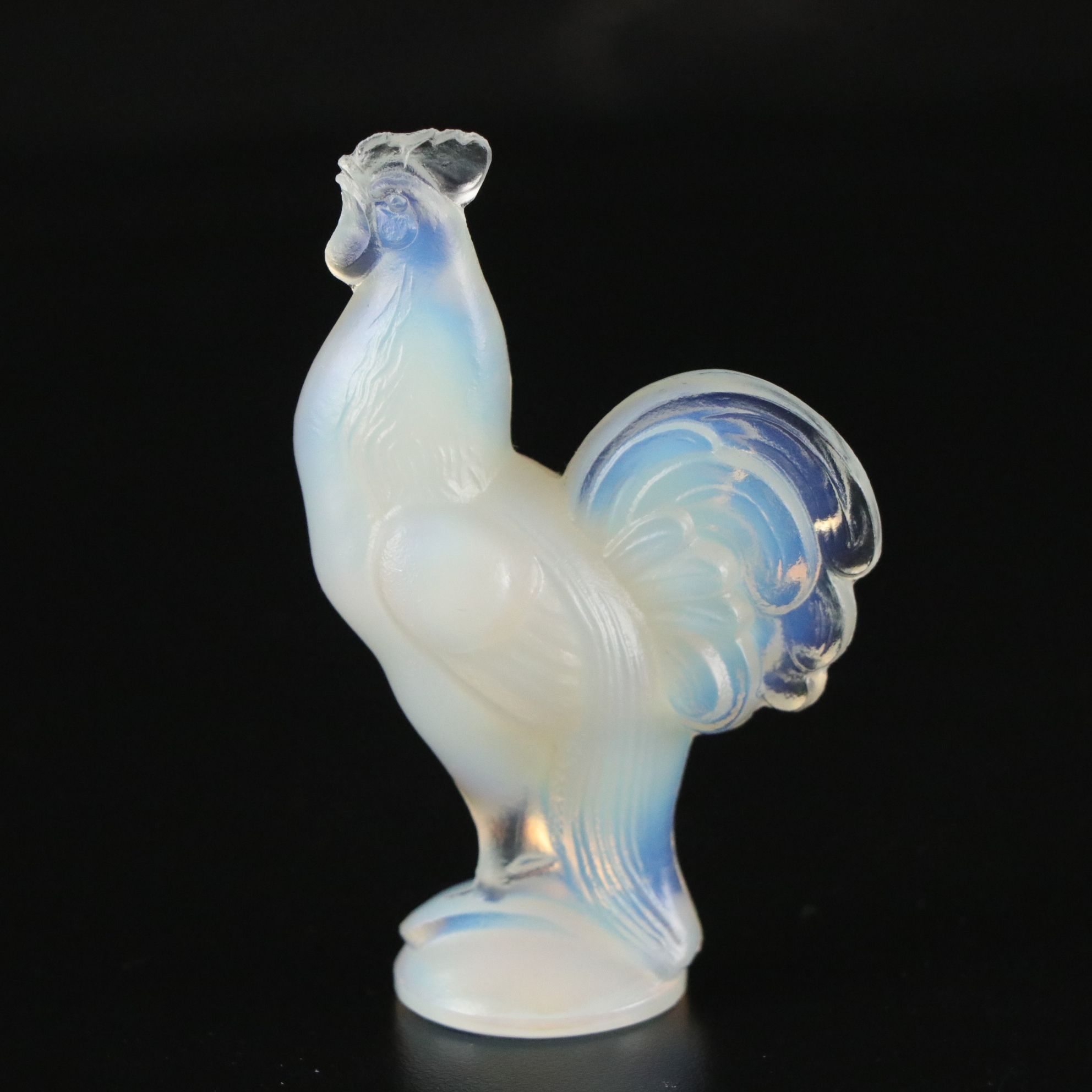 Sabino Opalescent Glass Rooster Figurine