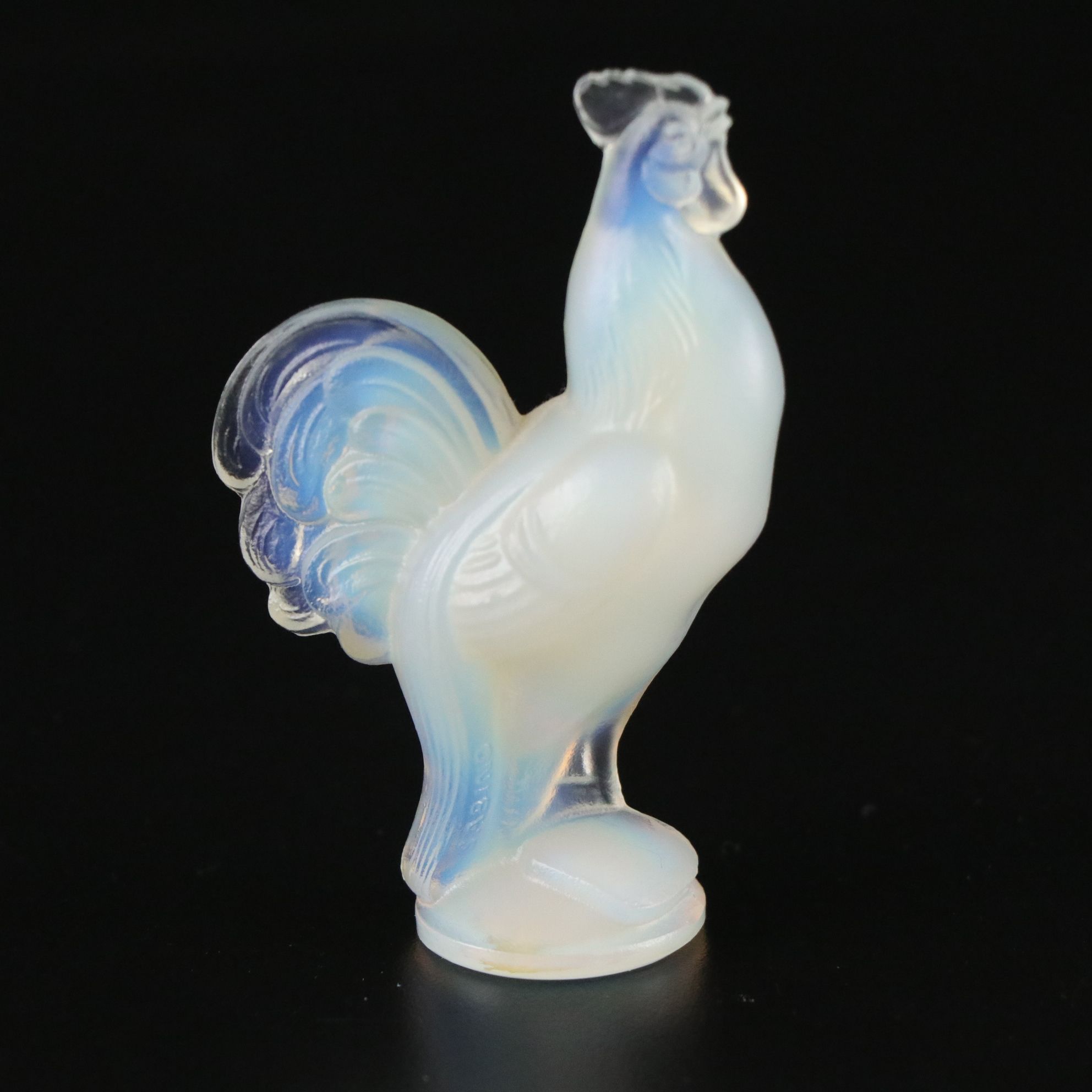 Sabino Opalescent Glass Rooster Figurine
