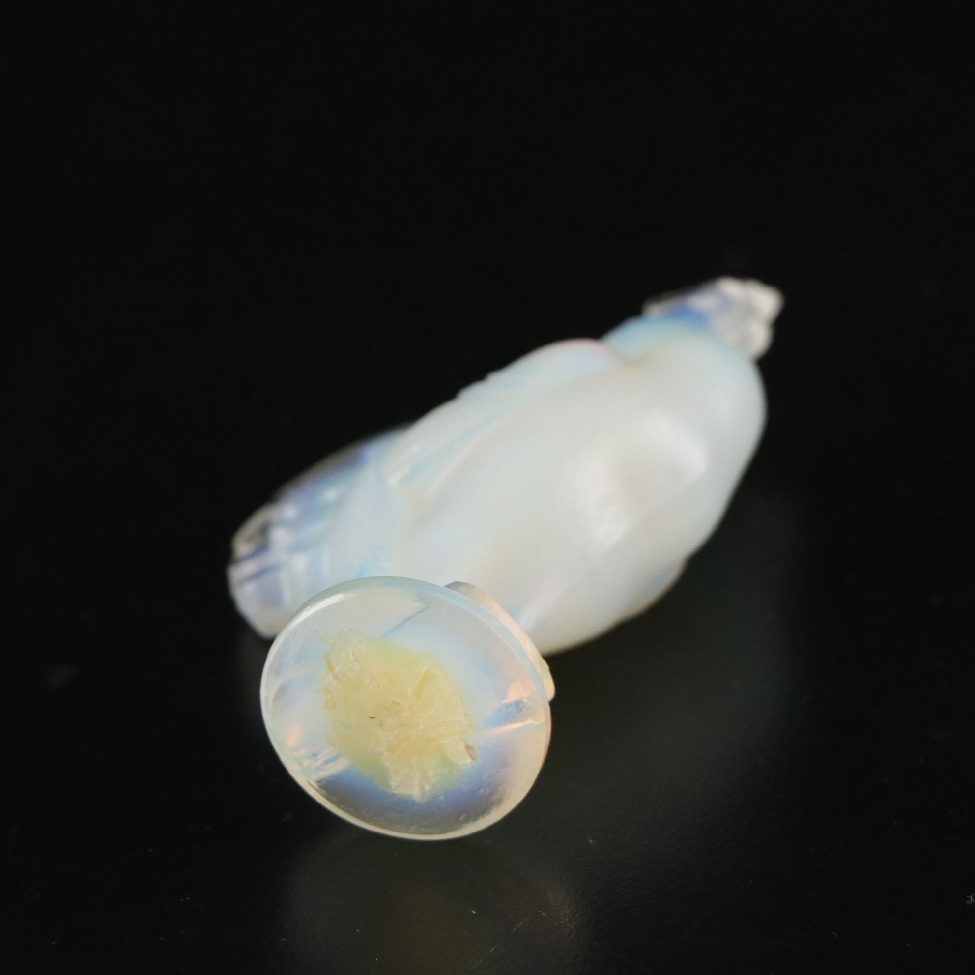 Sabino Opalescent Glass Rooster Figurine