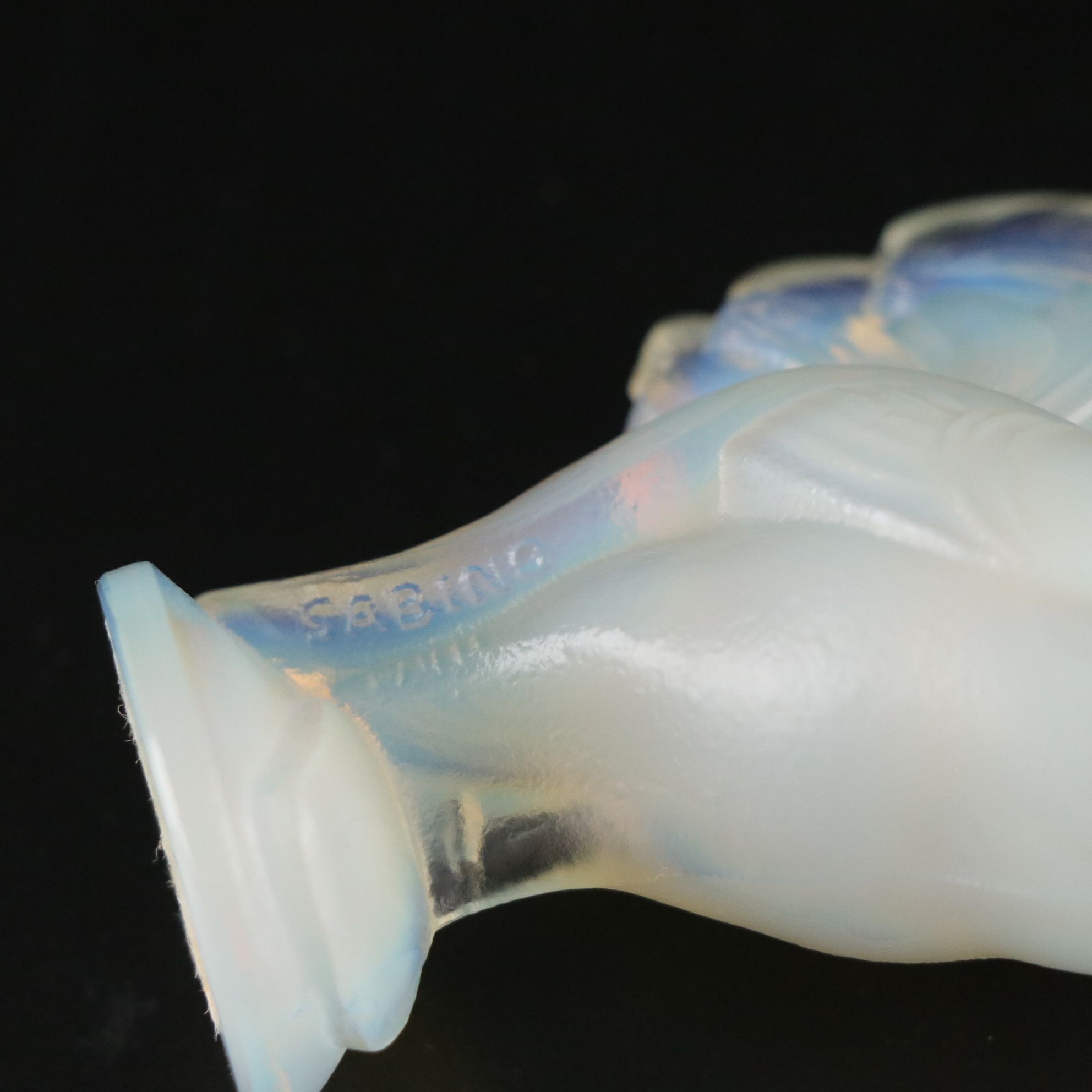 Sabino Opalescent Glass Rooster Figurine