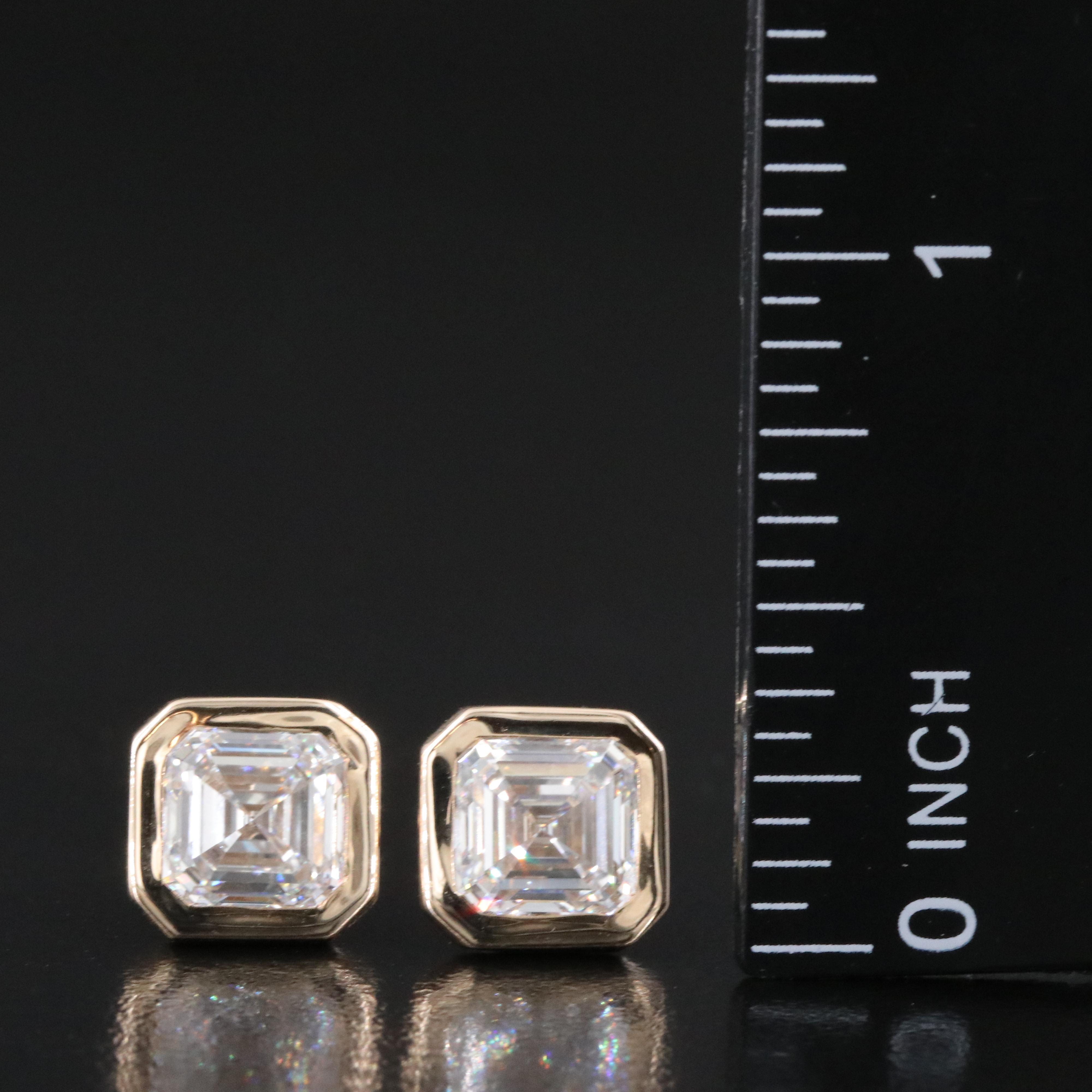 14K 4.20 CTW Lab Grown Diamond Stud Earrings with IGI Reports