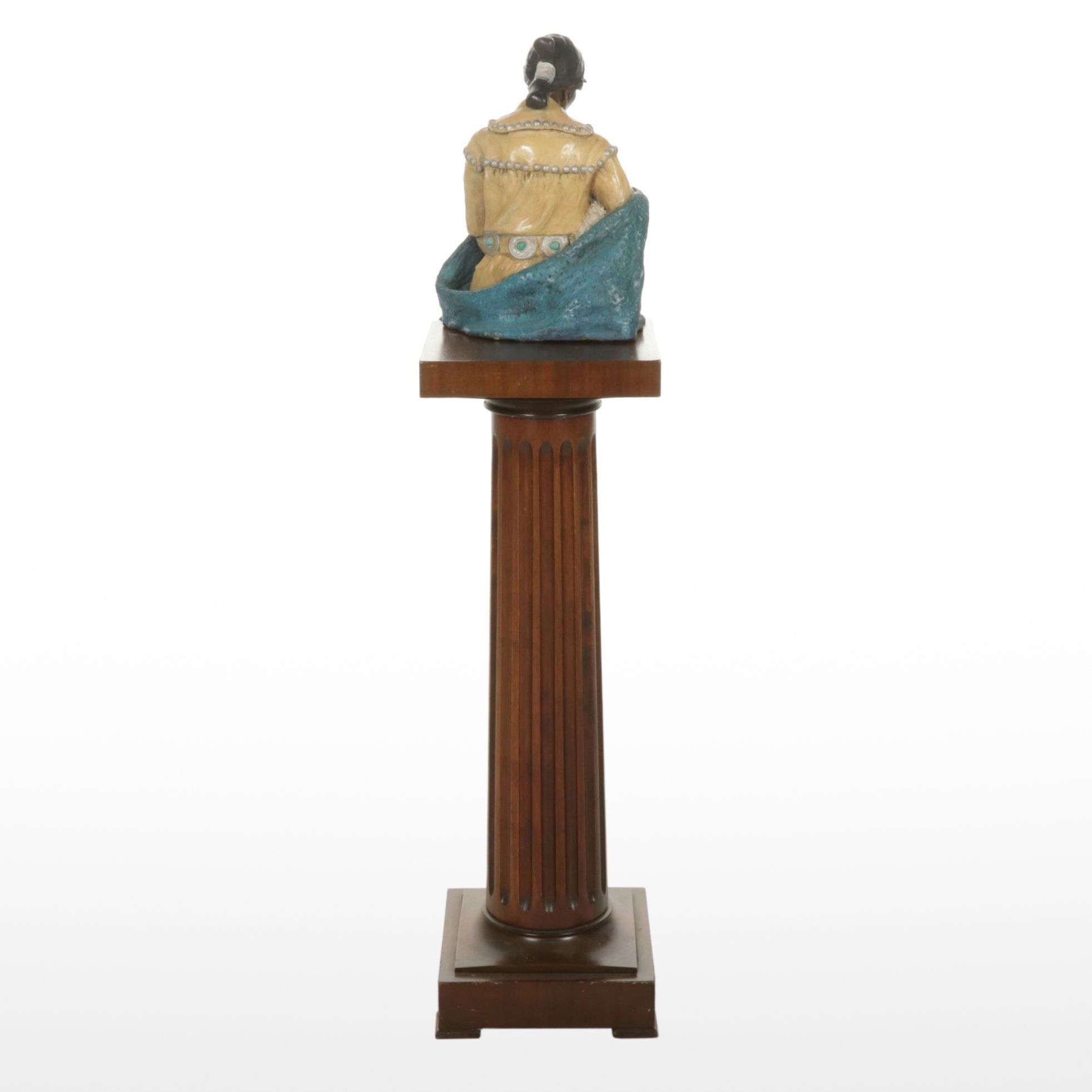 "Little Flower" by Marie Barbera Limited Edition Bronze Statue with Pedestal